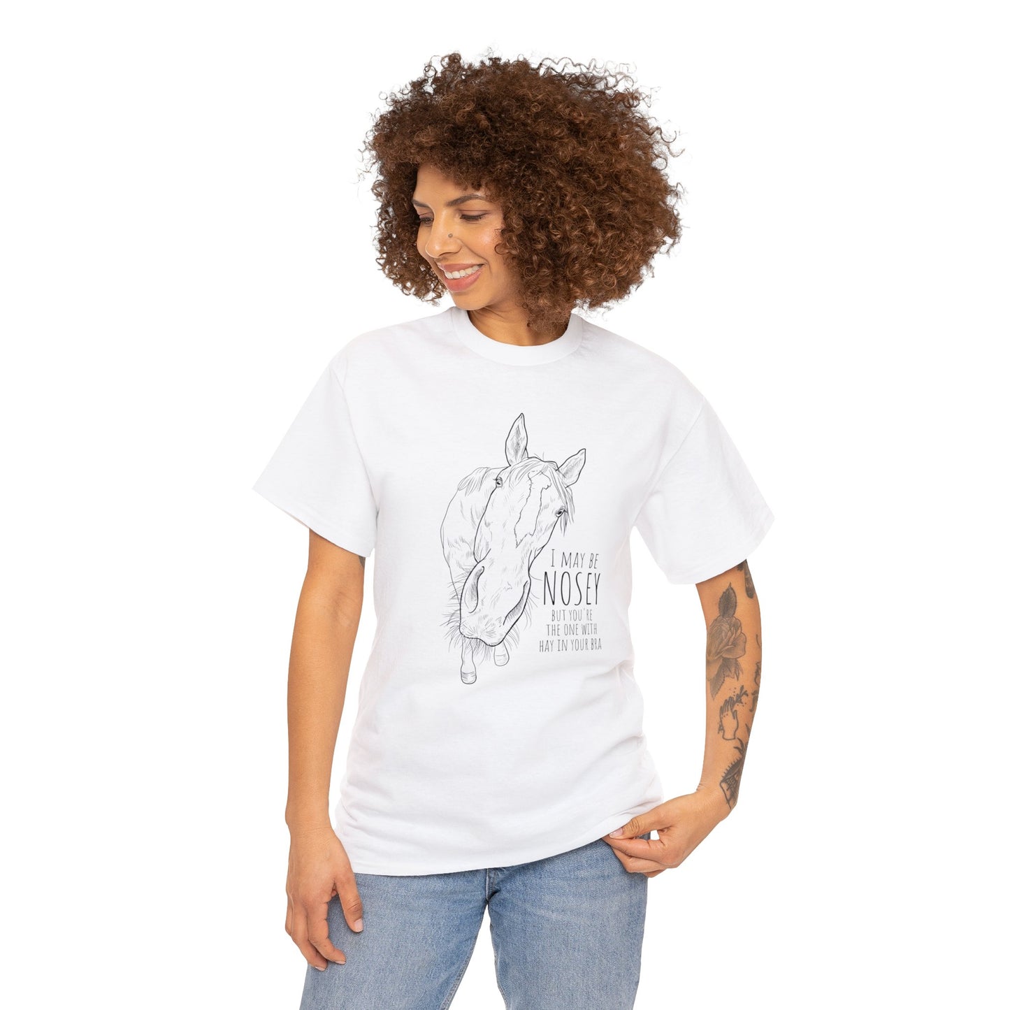 Jeezy - I May Be Nosey - Unisex Cotton Tee