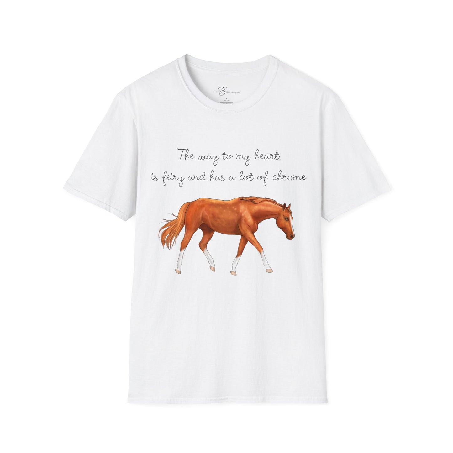 The Way To My Heart - Chestnut - Horse Lover T-Shirt - Color Specific