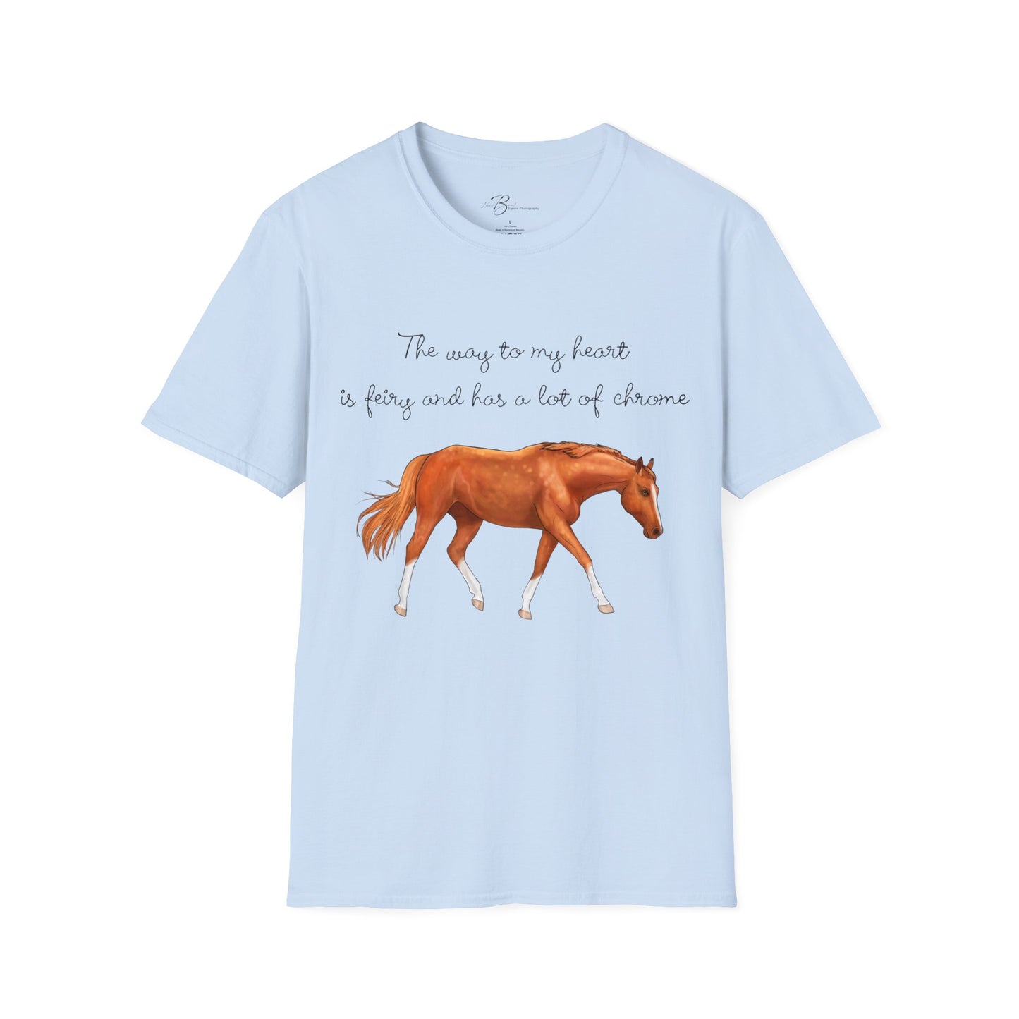 The Way To My Heart - Chestnut - Horse Lover T-Shirt - Color Specific