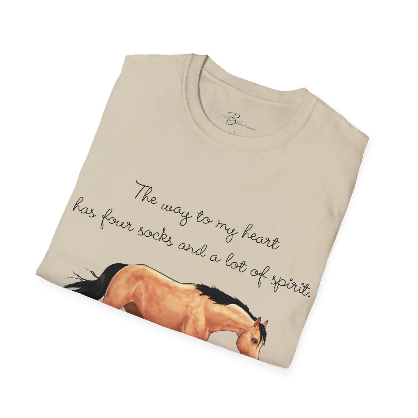 The Way To My Heart - Buckskin - Horse Lover T-Shirt - Color Specific