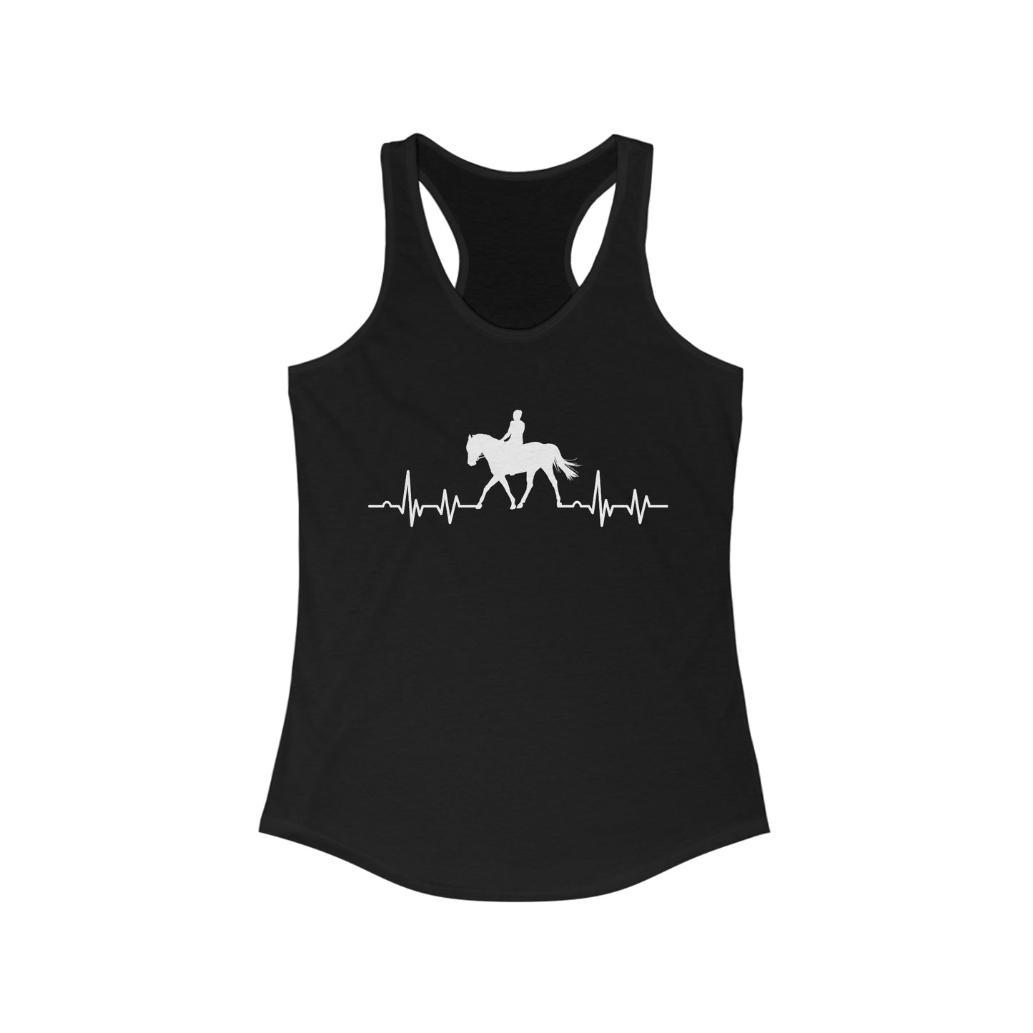 We Ride to Live - Horse Heartbeat - Women's Ideal Racerback Tank