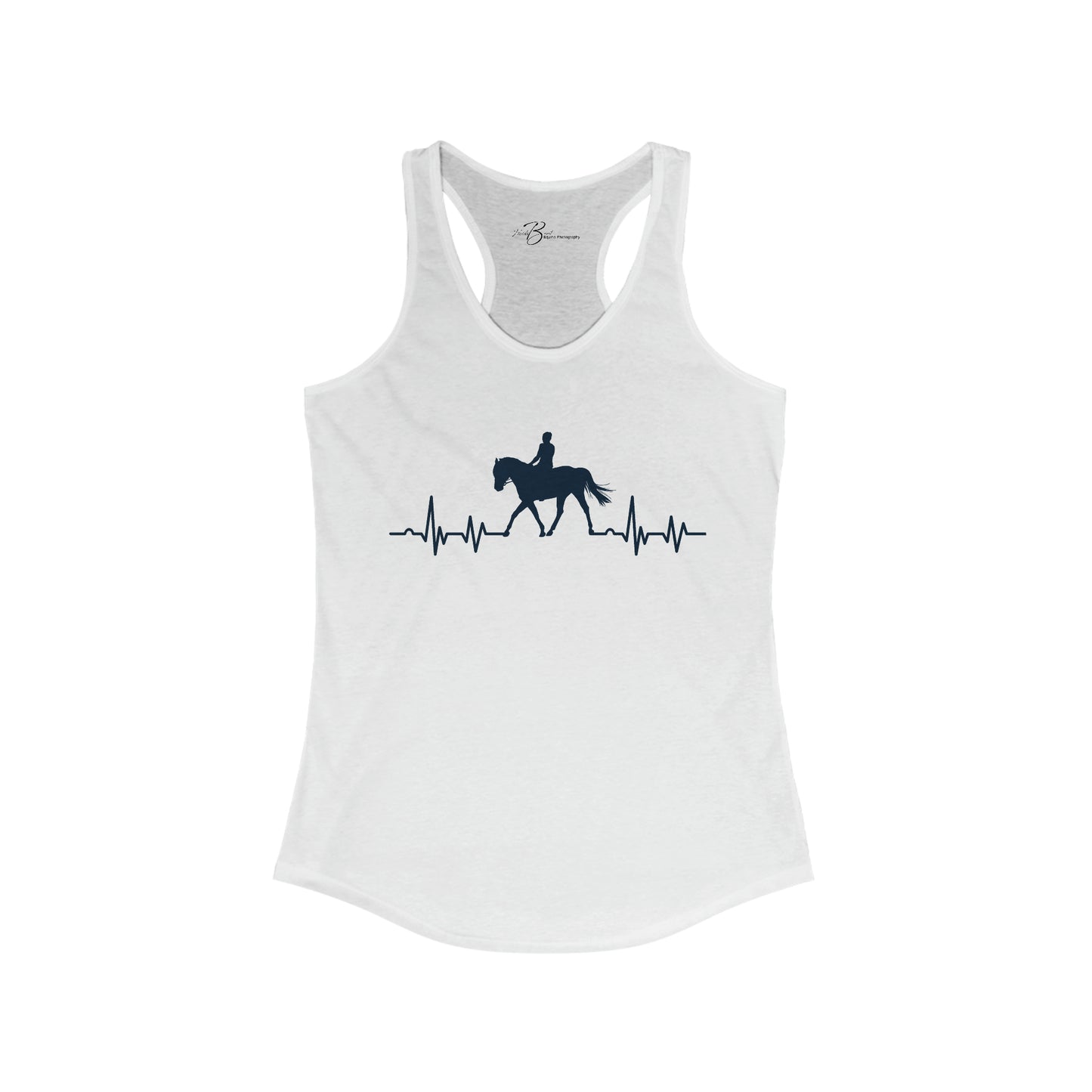 We Ride to Live - Horse Heartbeat - Women's Ideal Racerback Tank