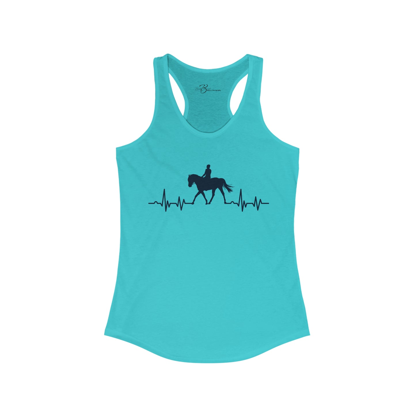 We Ride to Live - Horse Heartbeat - Women's Ideal Racerback Tank