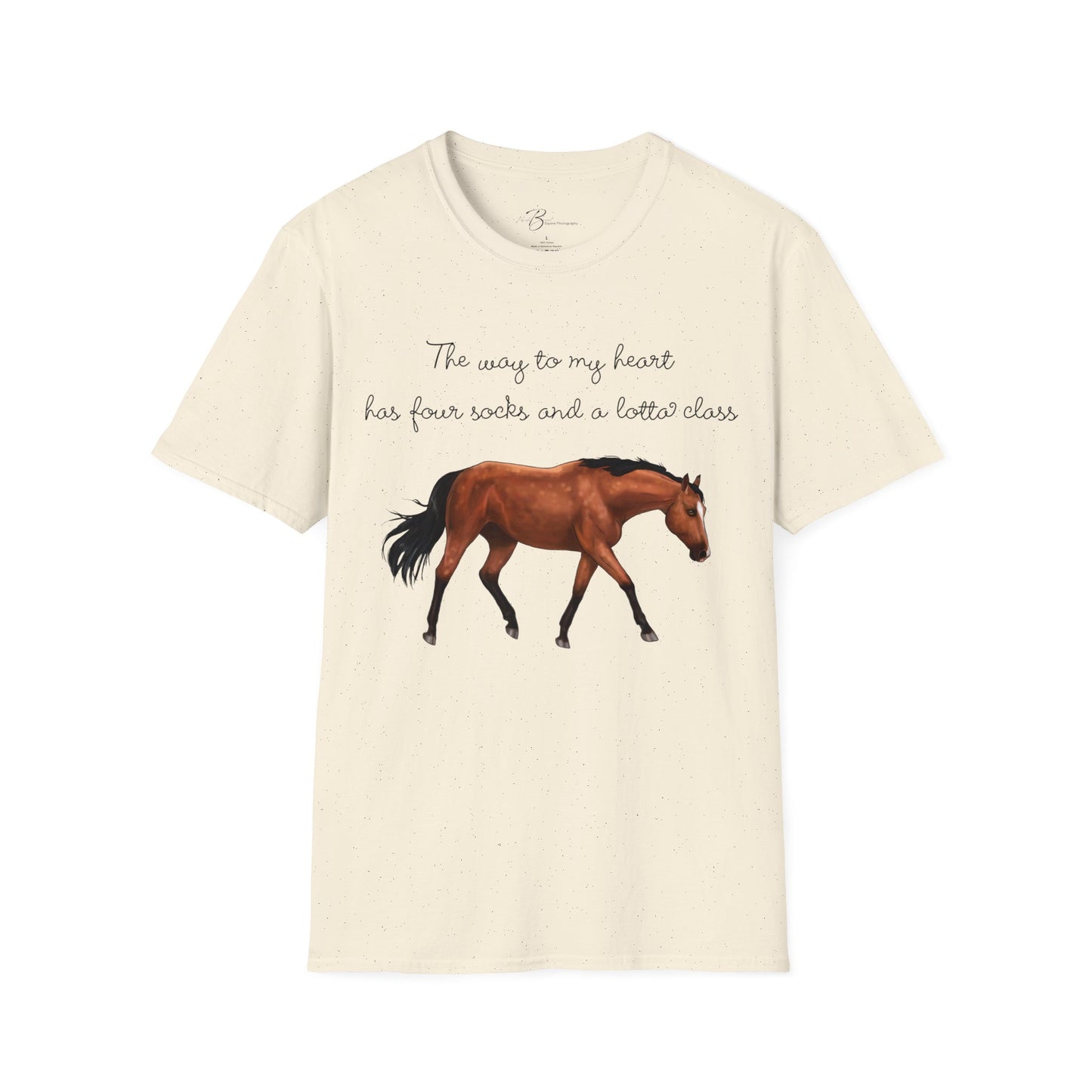 The Way To My Heart - Bay - Horse Lover T-Shirt - Color Specific