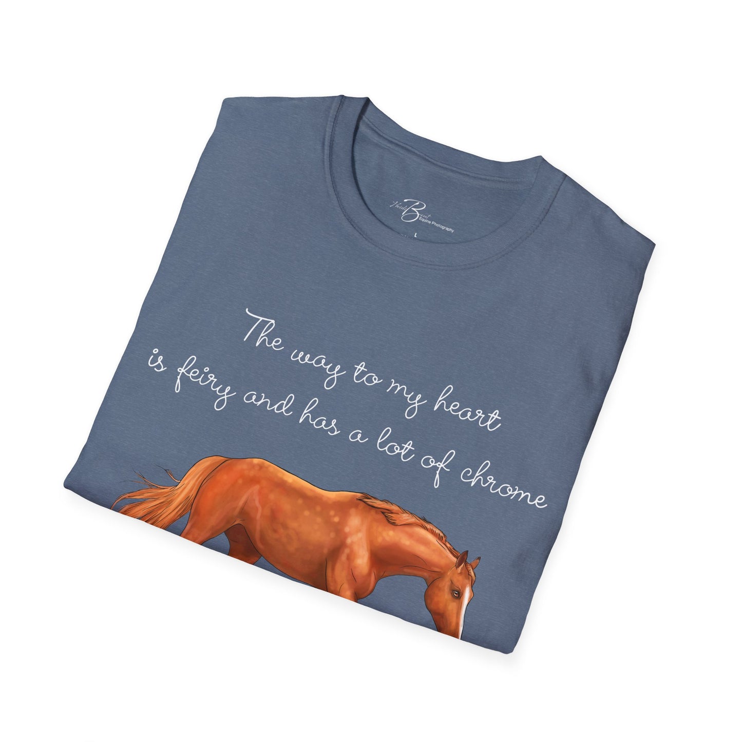 The Way To My Heart - Chestnut - Horse Lover T-Shirt - Color Specific