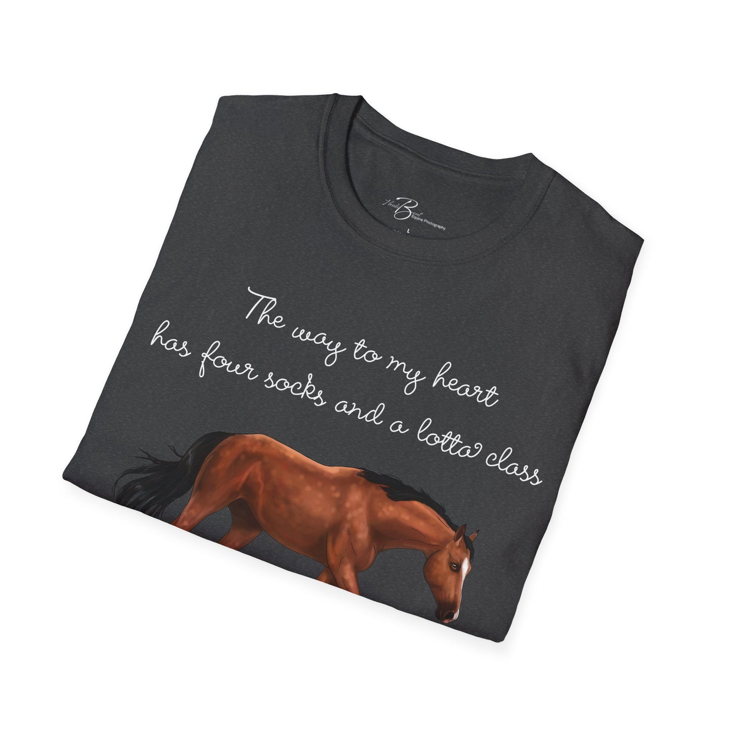 The Way To My Heart - Bay - Horse Lover T-Shirt - Color Specific