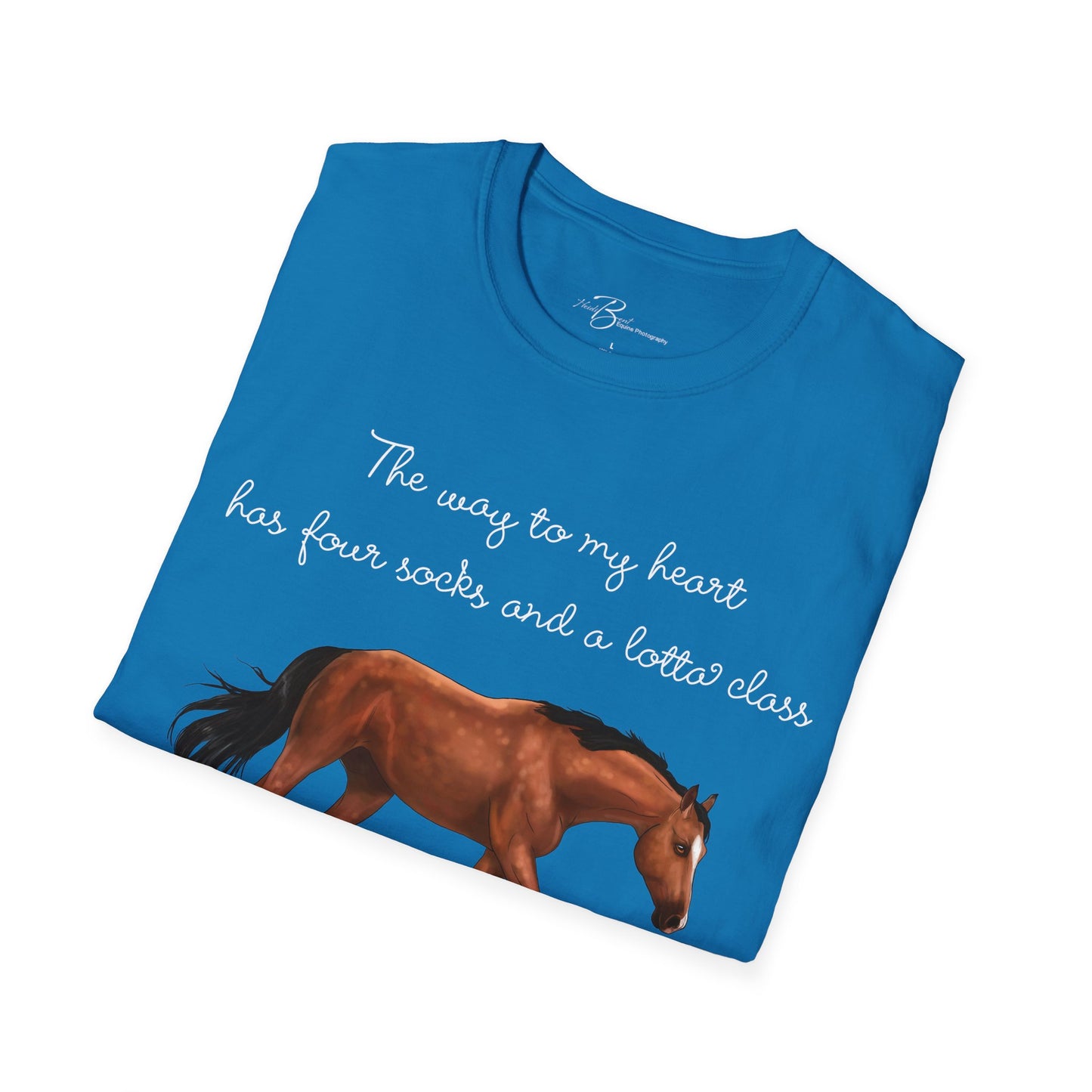 The Way To My Heart - Bay - Horse Lover T-Shirt - Color Specific