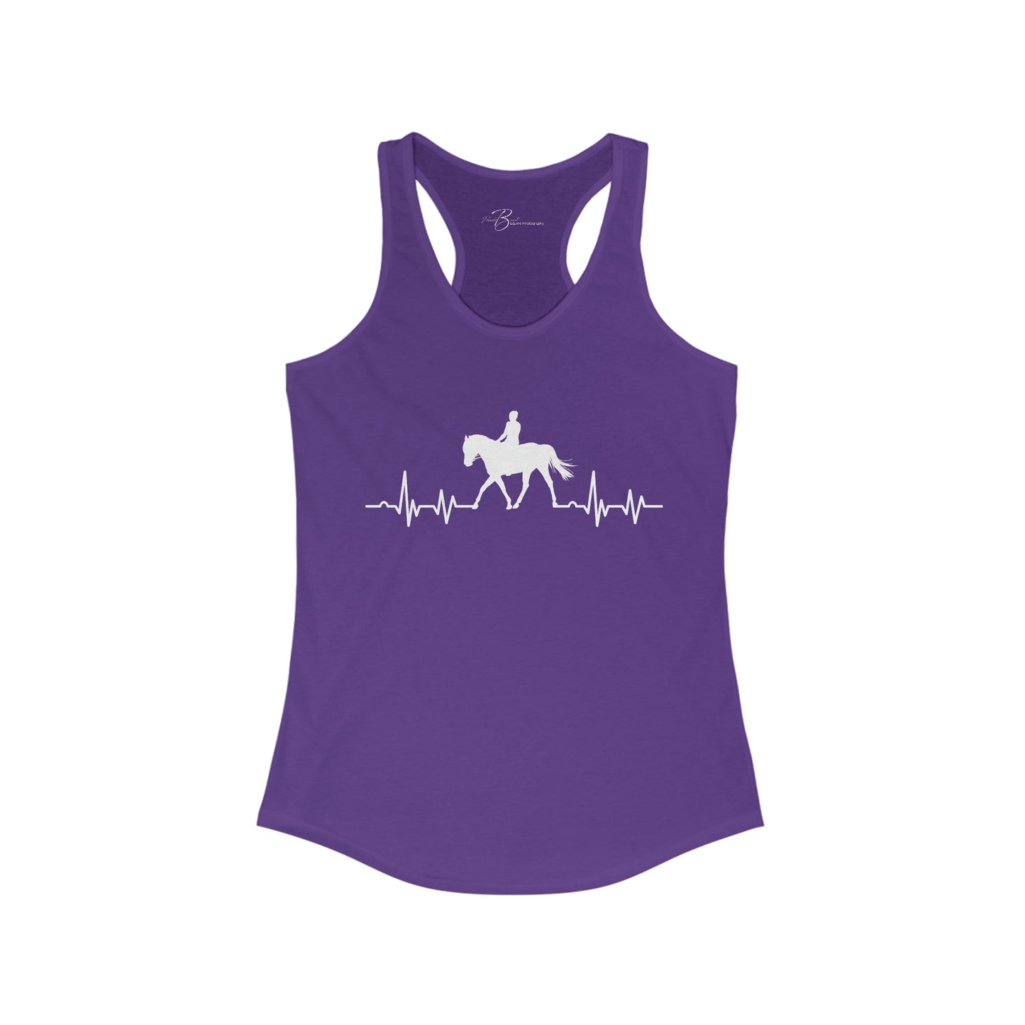 We Ride to Live - Horse Heartbeat - Women's Ideal Racerback Tank