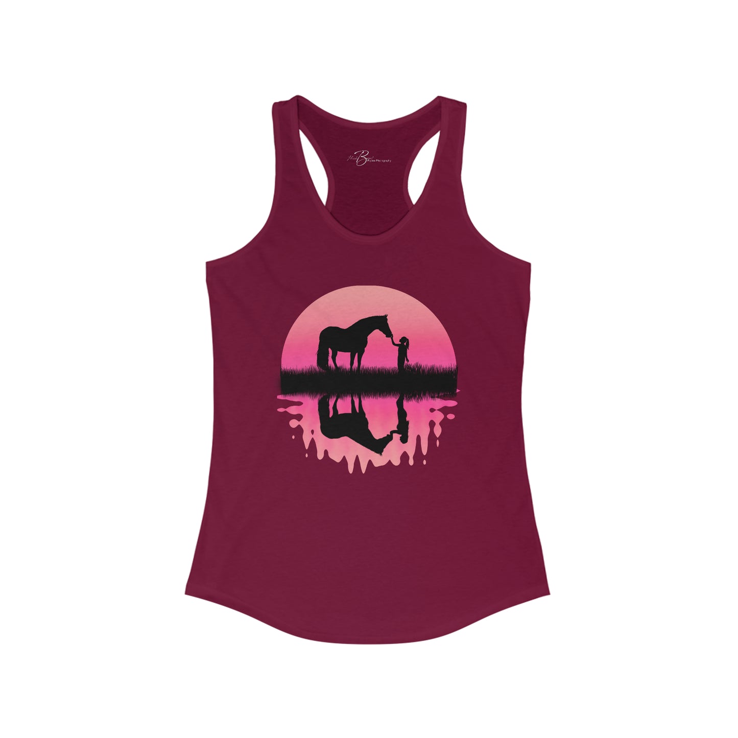 Inner Self - Woman Reflection - Pink - Women's Ideal Racerback Tank