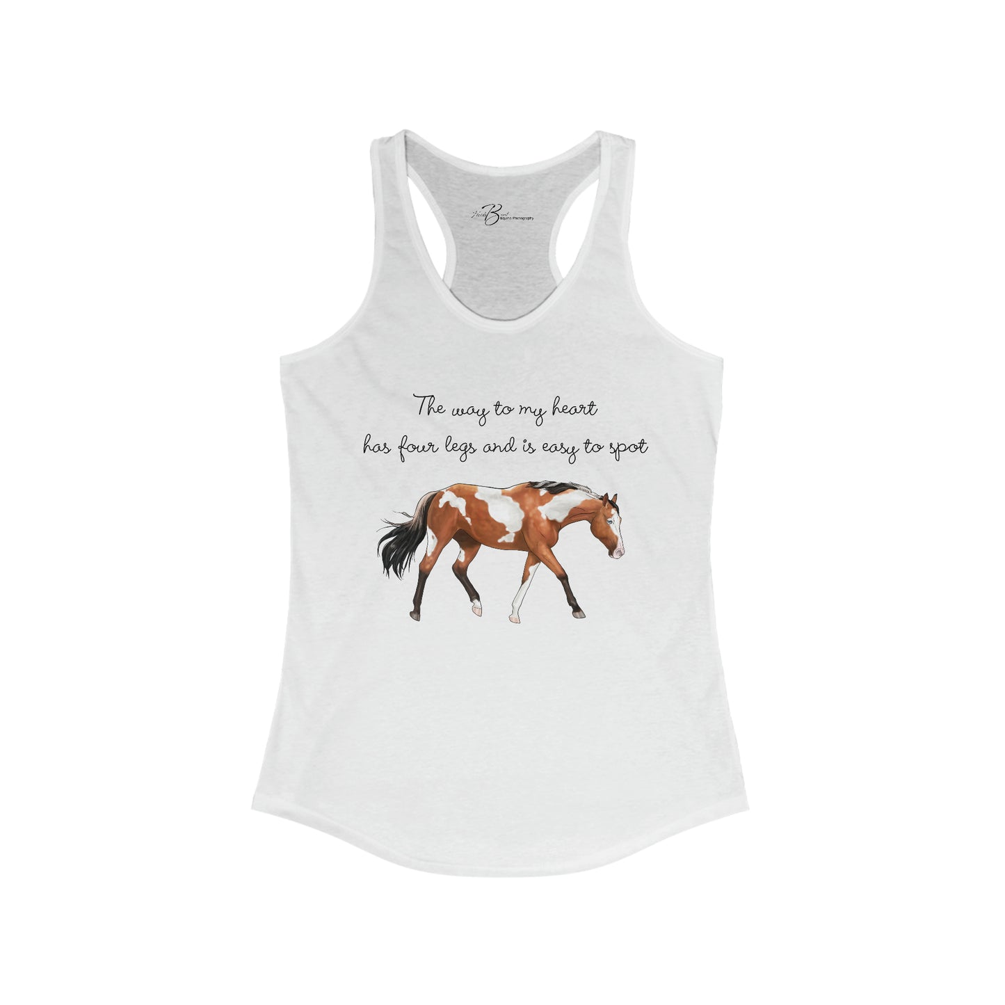 The Way To My Heart - Paint - Women's Ideal Racerback Tank