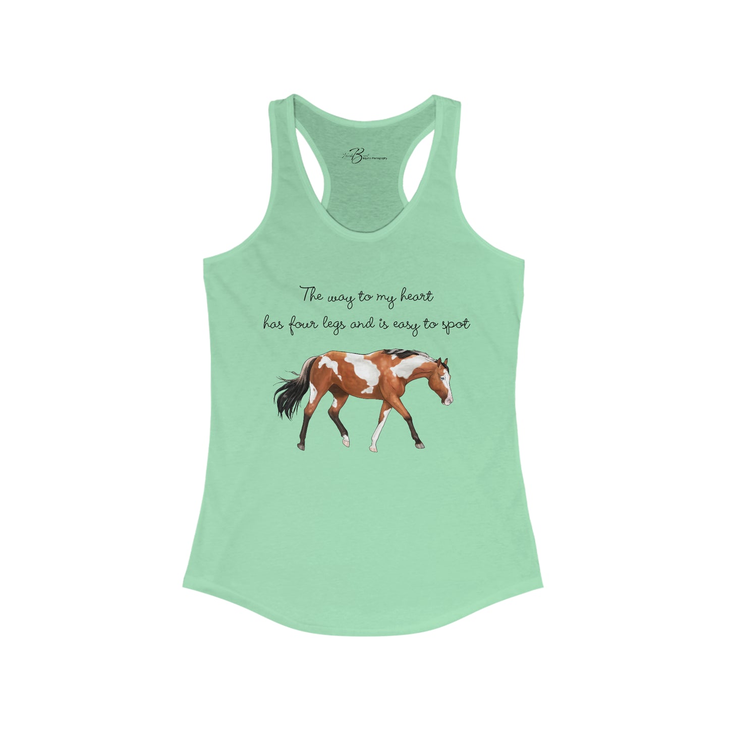 The Way To My Heart - Paint - Women's Ideal Racerback Tank