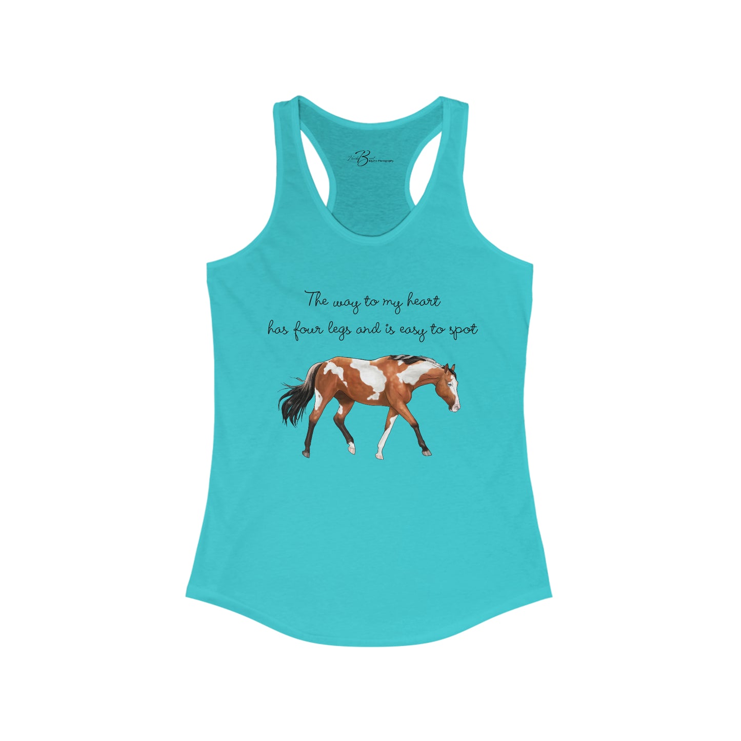 The Way To My Heart - Paint - Women's Ideal Racerback Tank