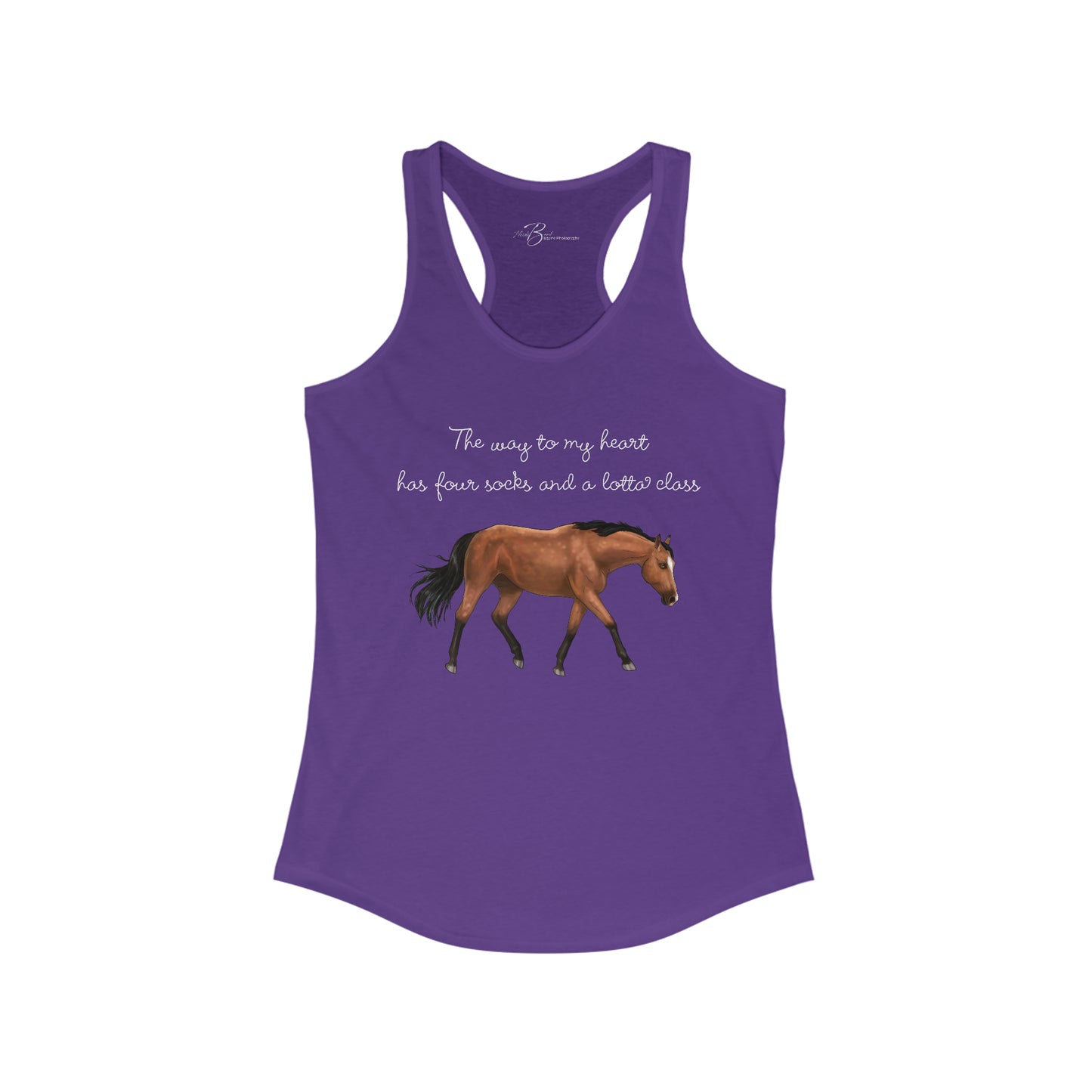 The Way To My Heart - Bay - Women's Ideal Racerback Tank