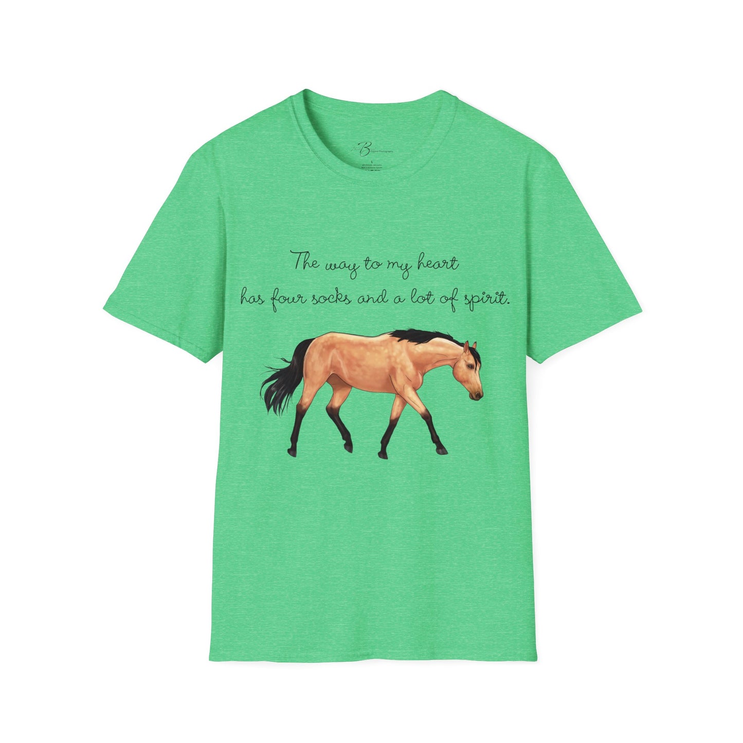 The Way To My Heart - Buckskin - Horse Lover T-Shirt - Color Specific