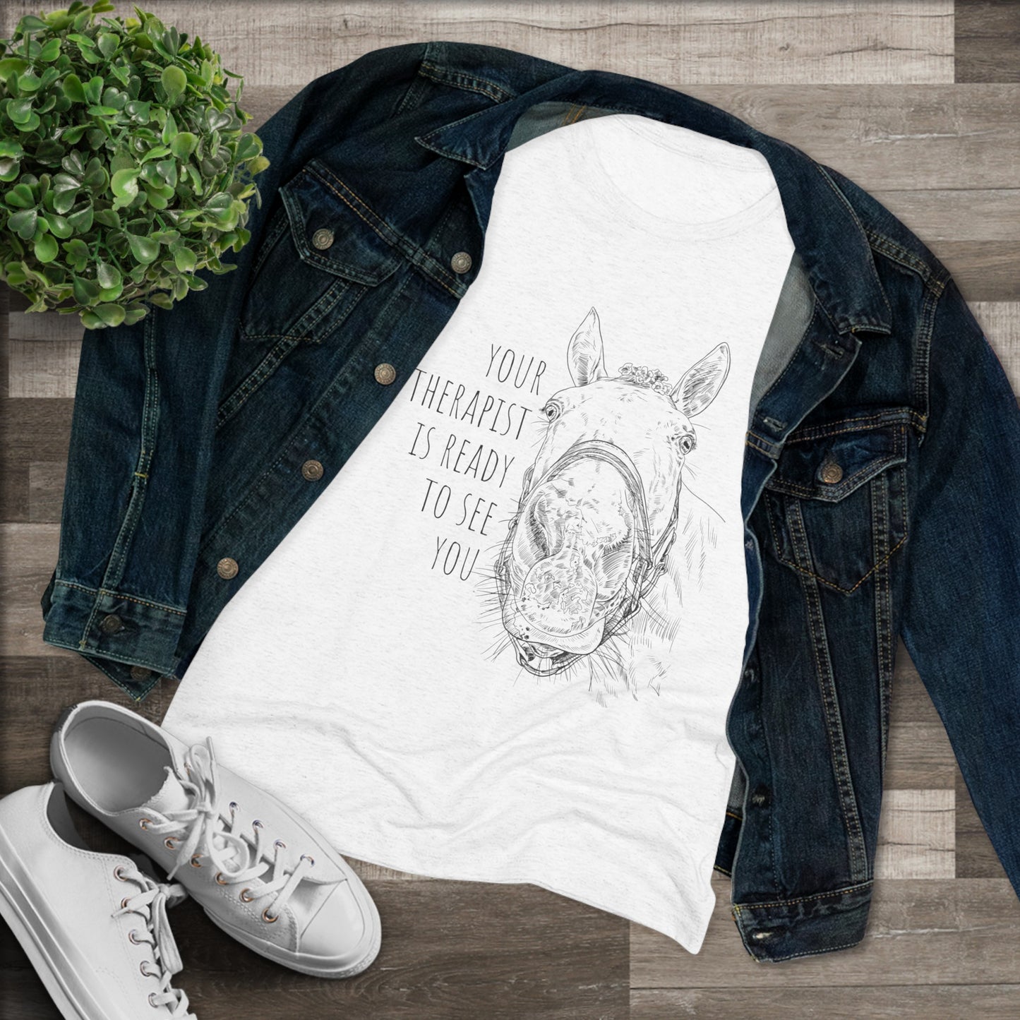 Your Therapist is ready - Women's Triblend Tee