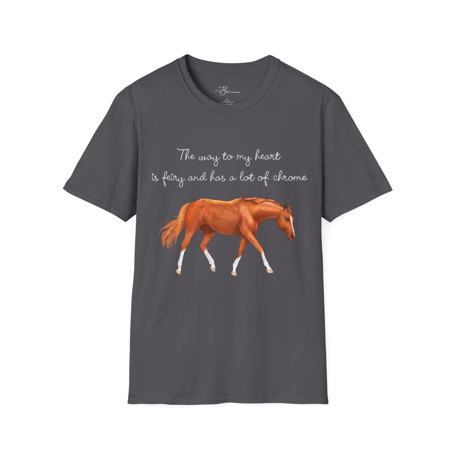 The Way To My Heart - Chestnut - Horse Lover T-Shirt - Color Specific