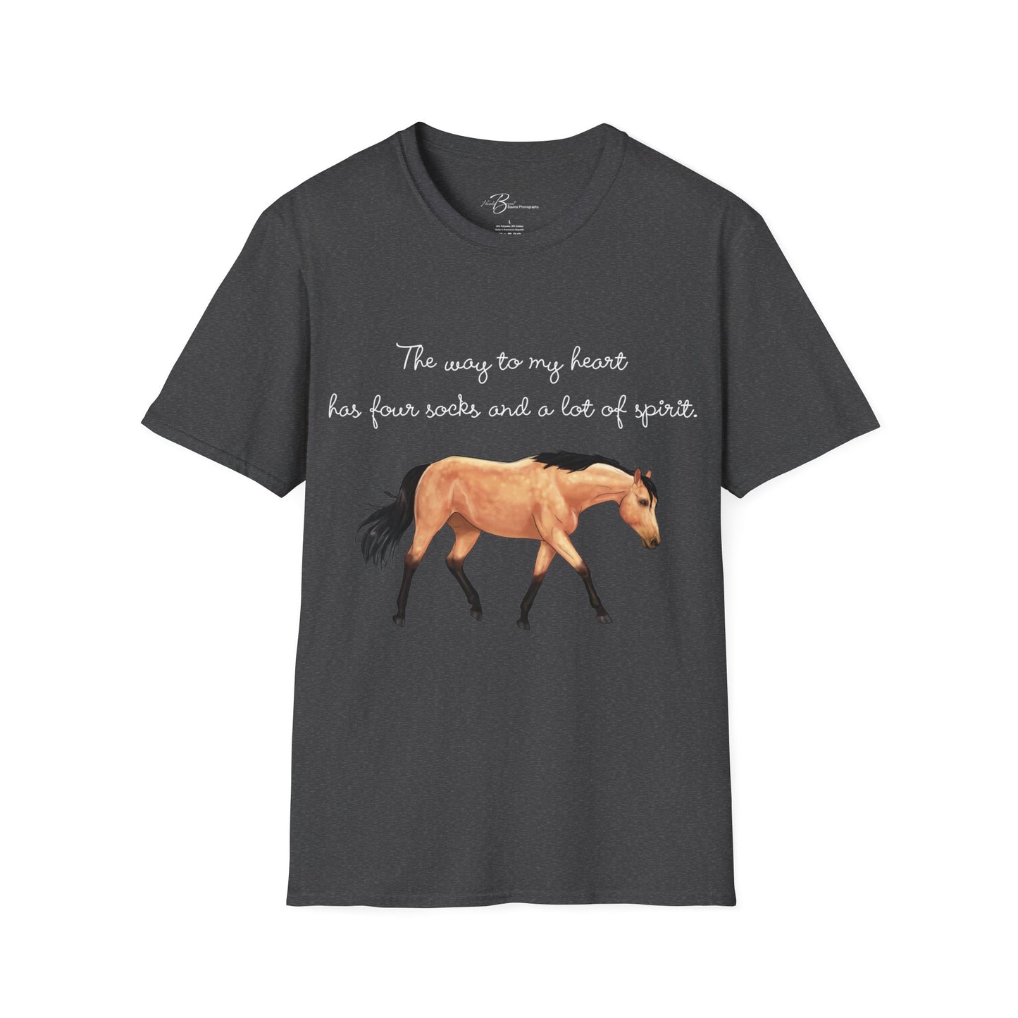 The Way To My Heart - Buckskin - Horse Lover T-Shirt - Color Specific