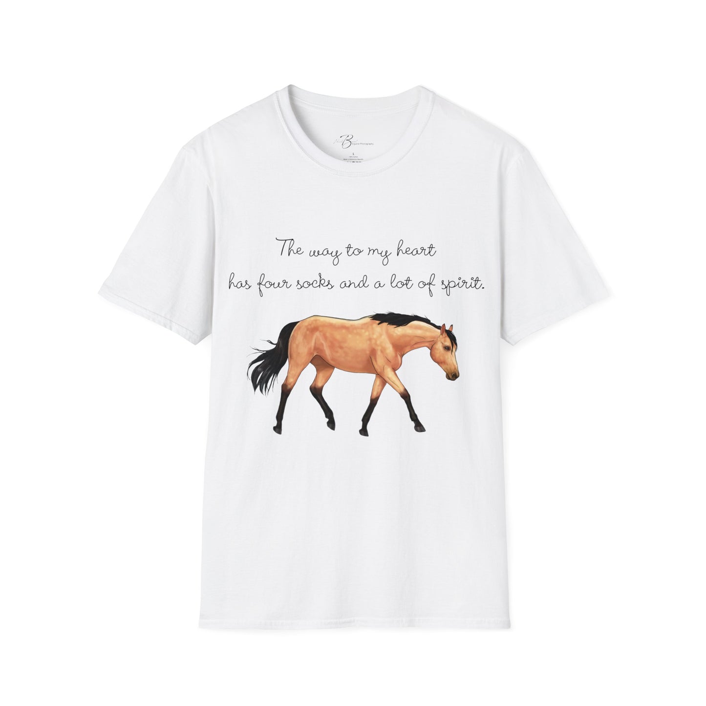 The Way To My Heart - Buckskin - Horse Lover T-Shirt - Color Specific