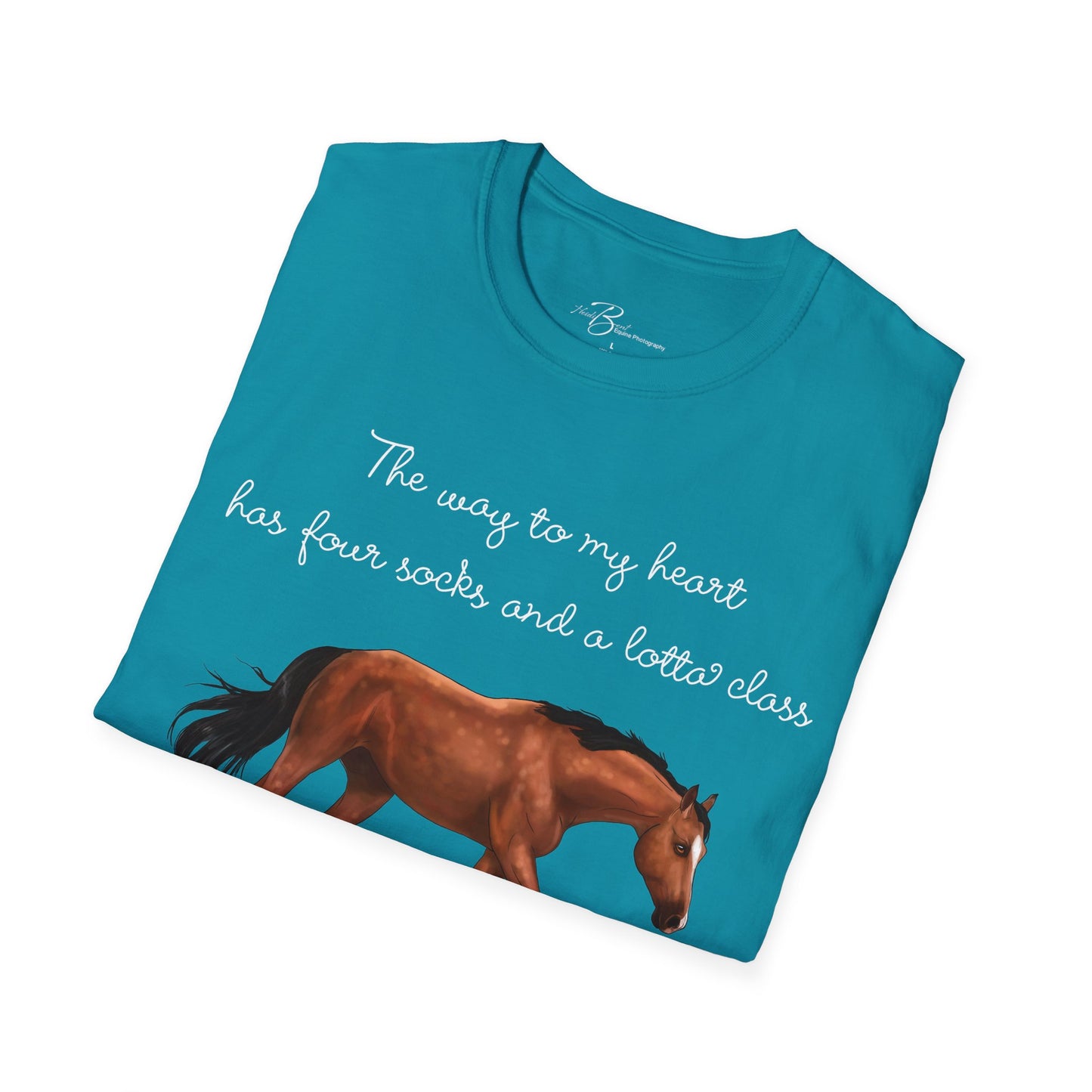 The Way To My Heart - Bay - Horse Lover T-Shirt - Color Specific