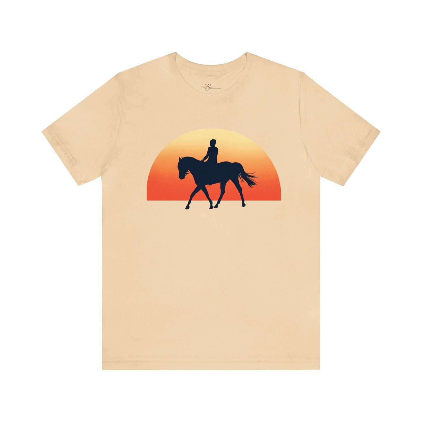 Horse Sunset - Unisex Short Sleeve Jersey Tee