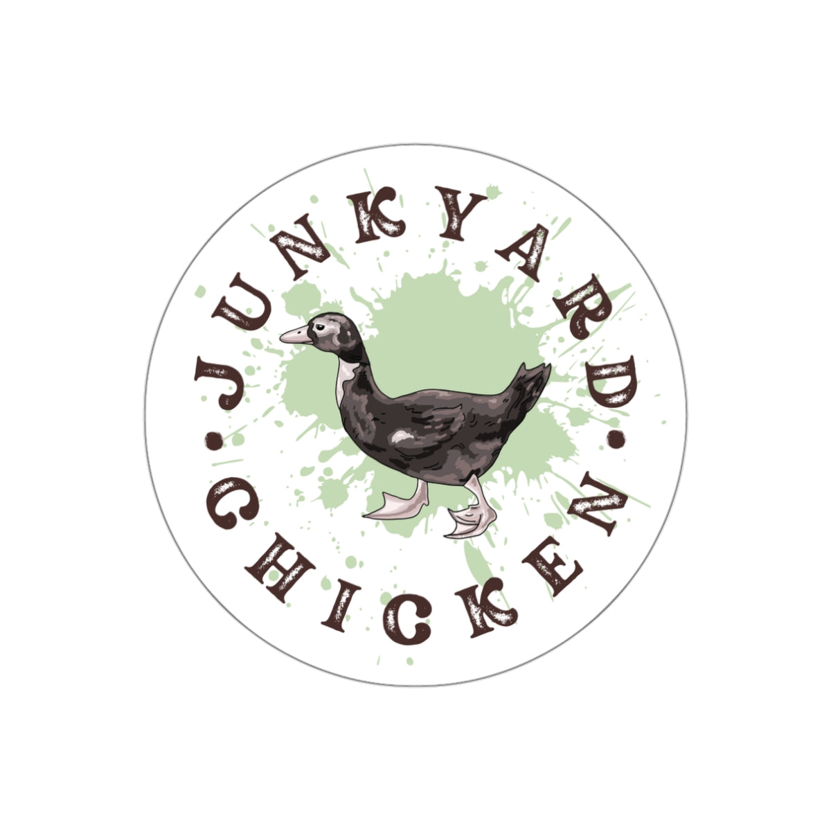 Junkyard Chicken - Funny Duck Sticker