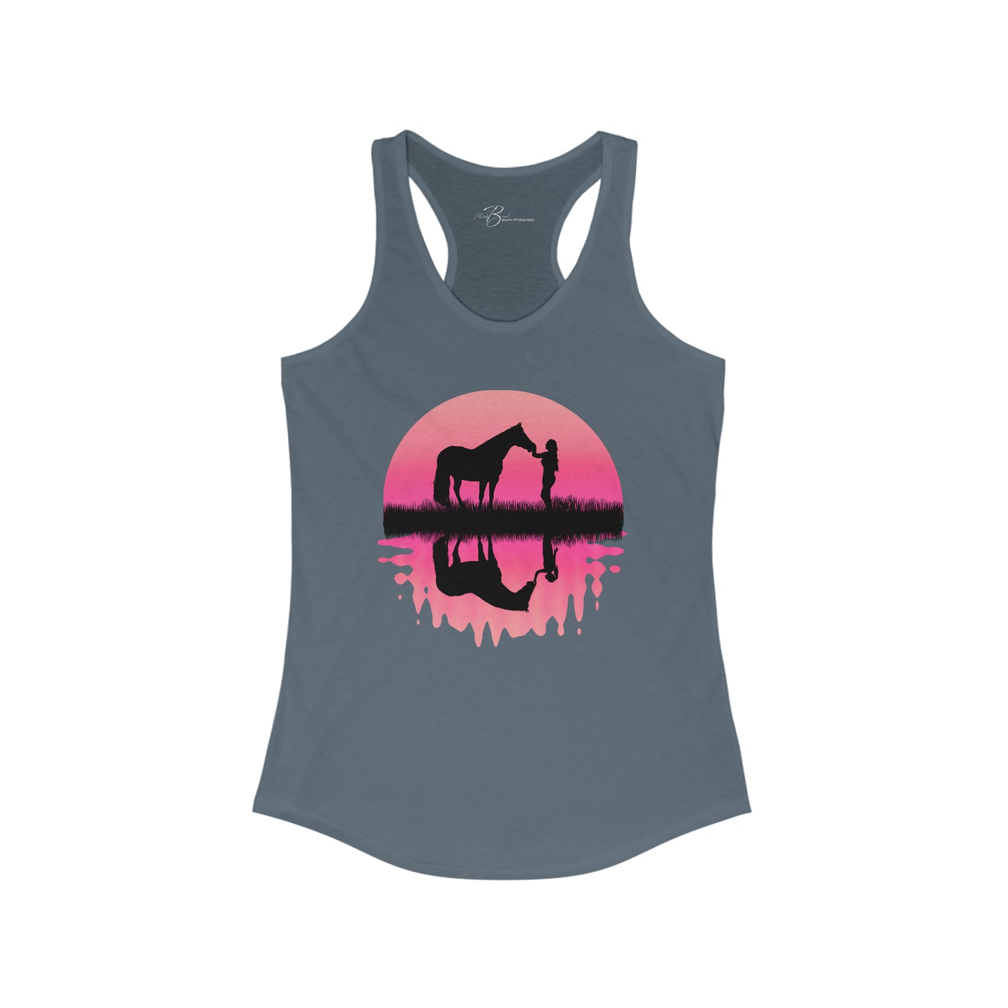 Inner Self - Girl Reflection - Pink - Women's Ideal Racerback Tank