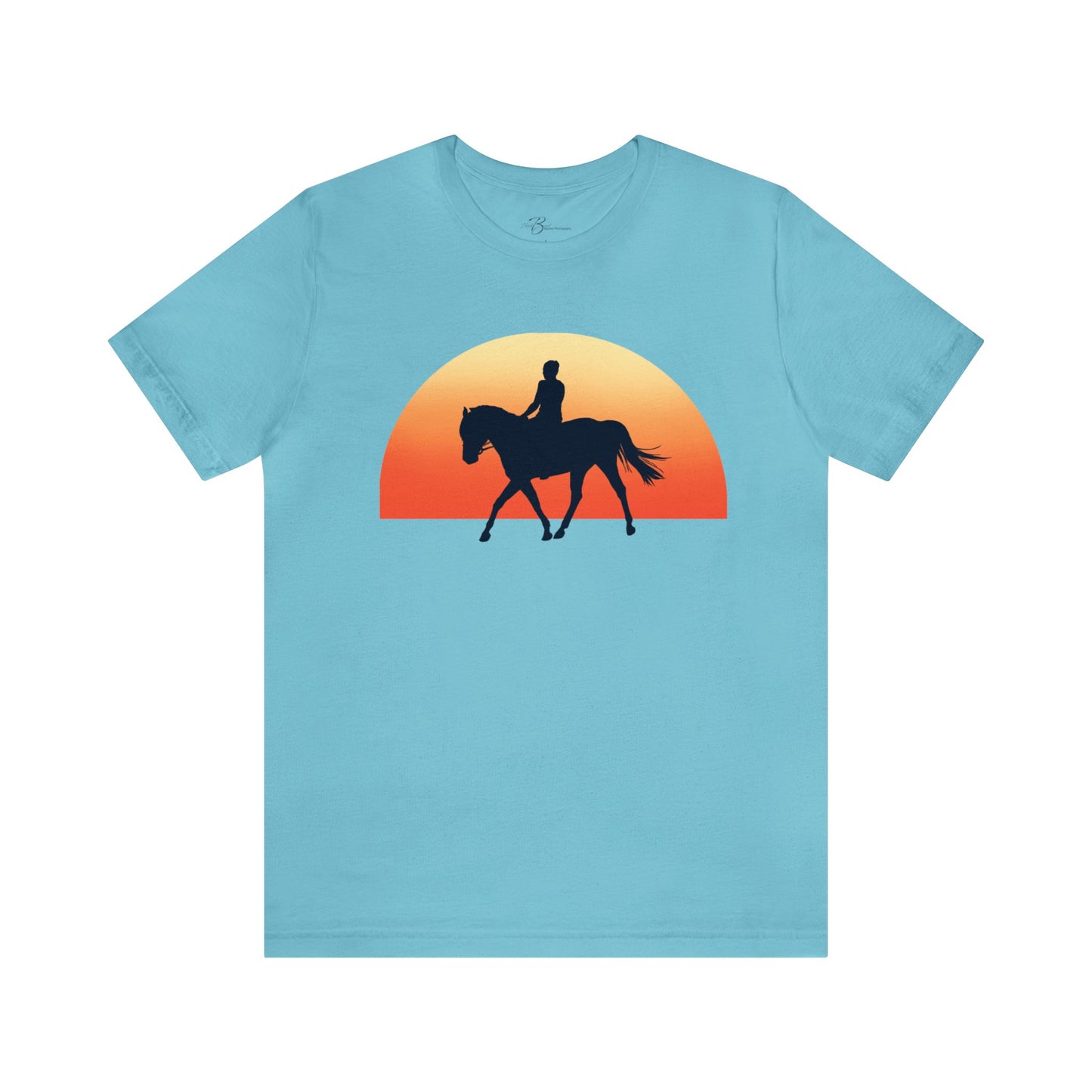 Horse Sunset - Unisex Short Sleeve Jersey Tee