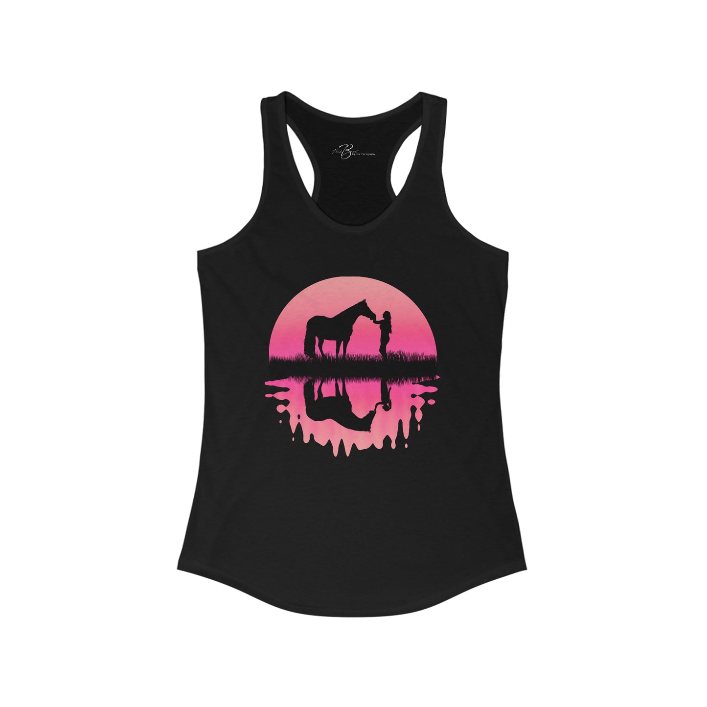 Inner Self - Girl Reflection - Pink - Women's Ideal Racerback Tank