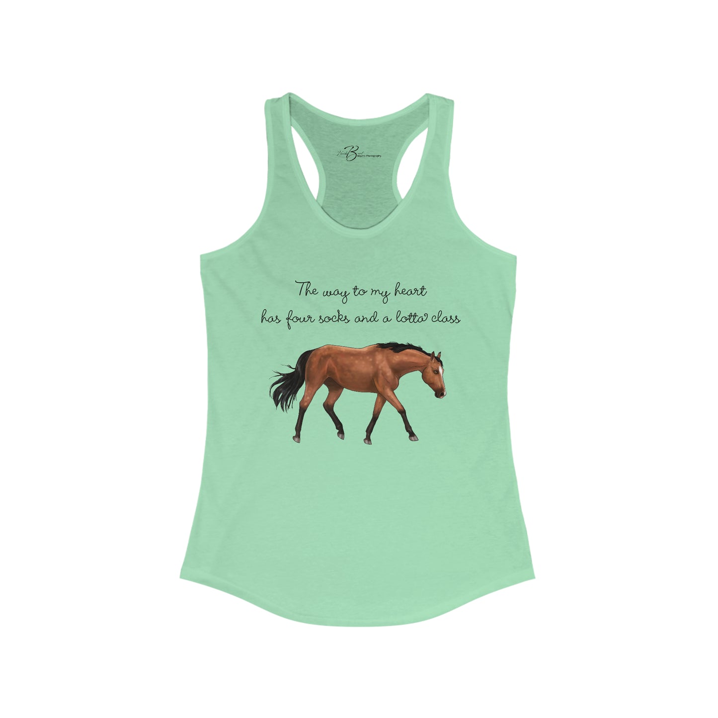 The Way To My Heart - Bay - Women's Ideal Racerback Tank