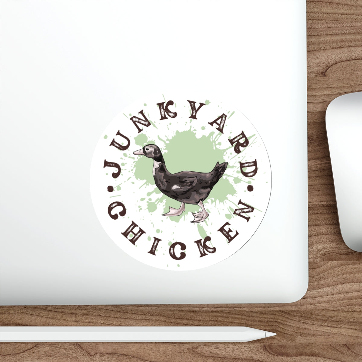 Junkyard Chicken - Funny Duck Sticker