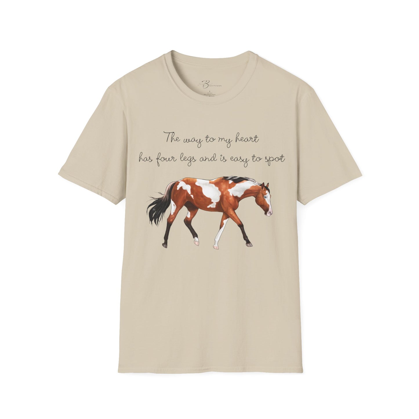 The Way To My Heart - Paint - Horse Lover T-Shirt - Color Specific