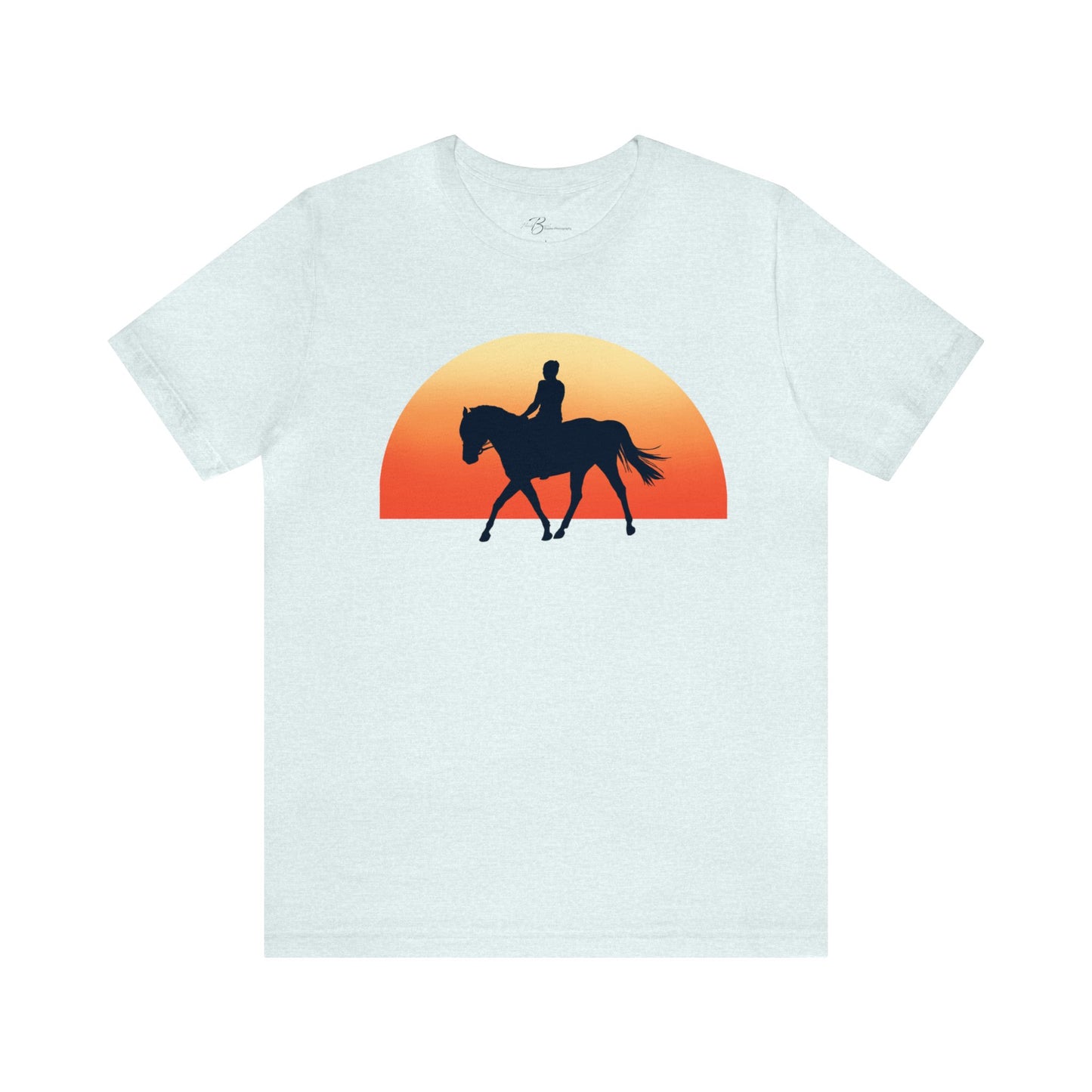 Horse Sunset - Unisex Short Sleeve Jersey Tee