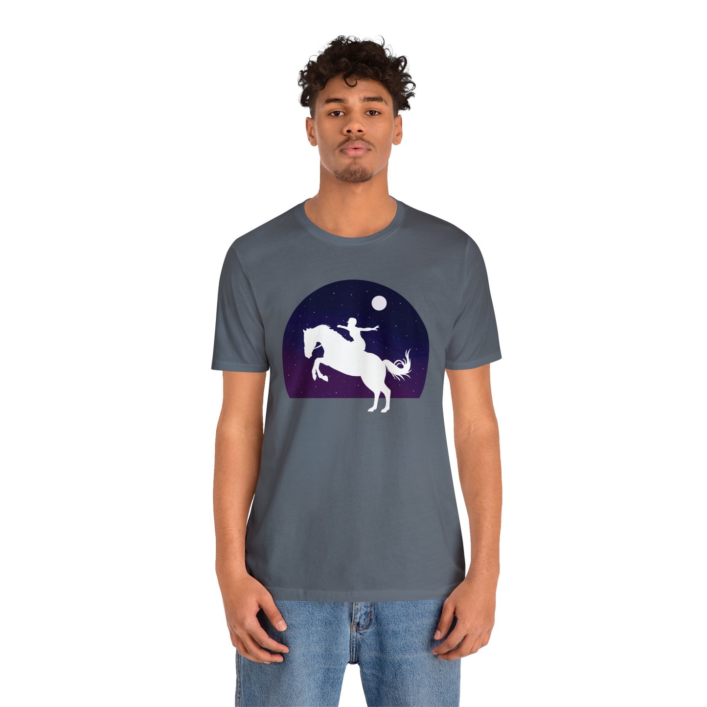 Horses Give Us Wings - Unisex Short Sleeve Jersey Tee