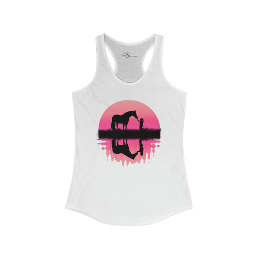 Inner Self - Woman Reflection - Pink - Women's Ideal Racerback Tank