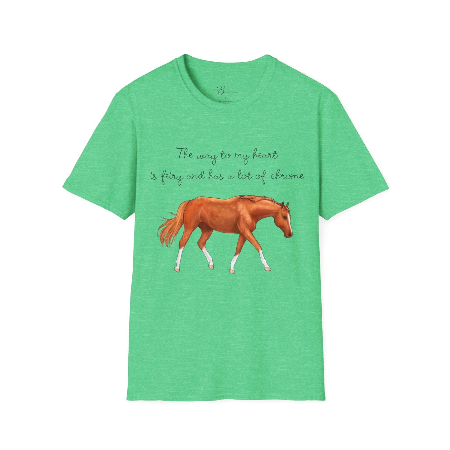 The Way To My Heart - Chestnut - Horse Lover T-Shirt - Color Specific