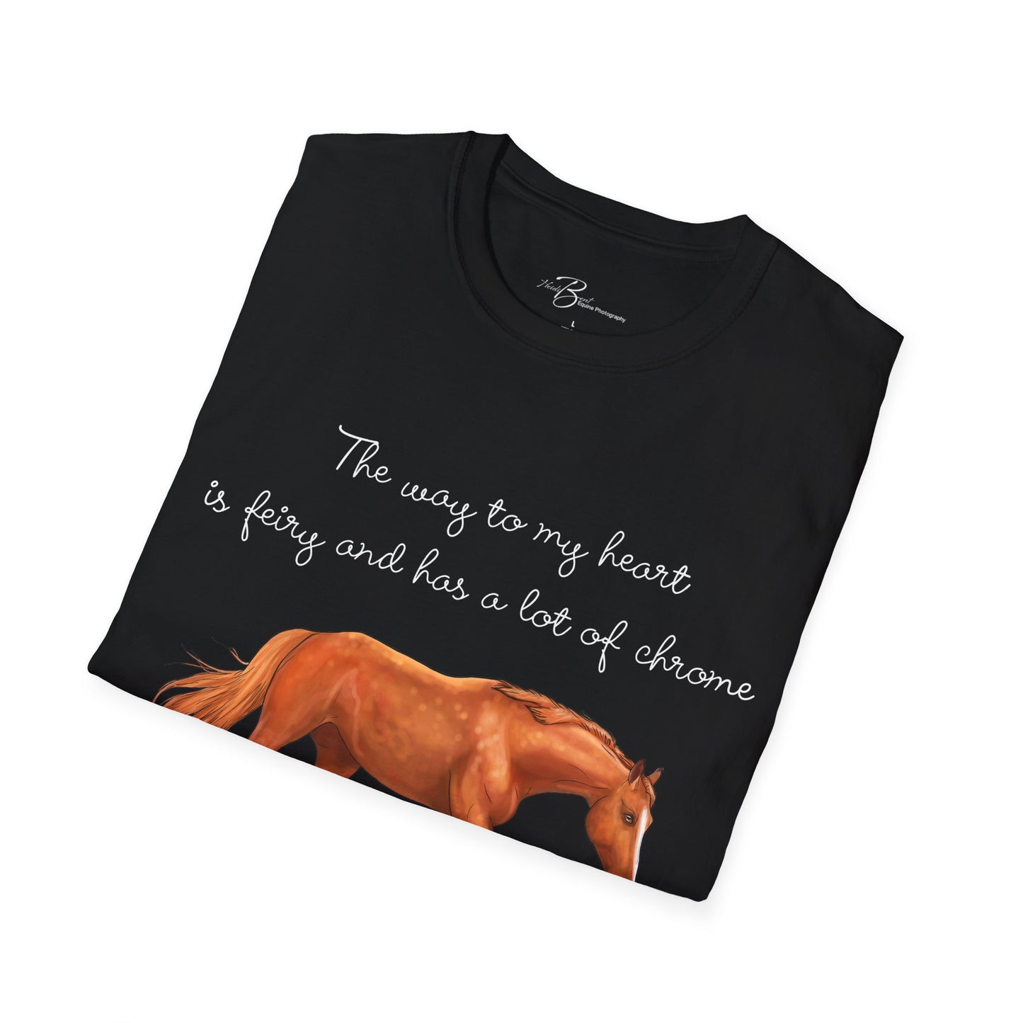 The Way To My Heart - Chestnut - Horse Lover T-Shirt - Color Specific