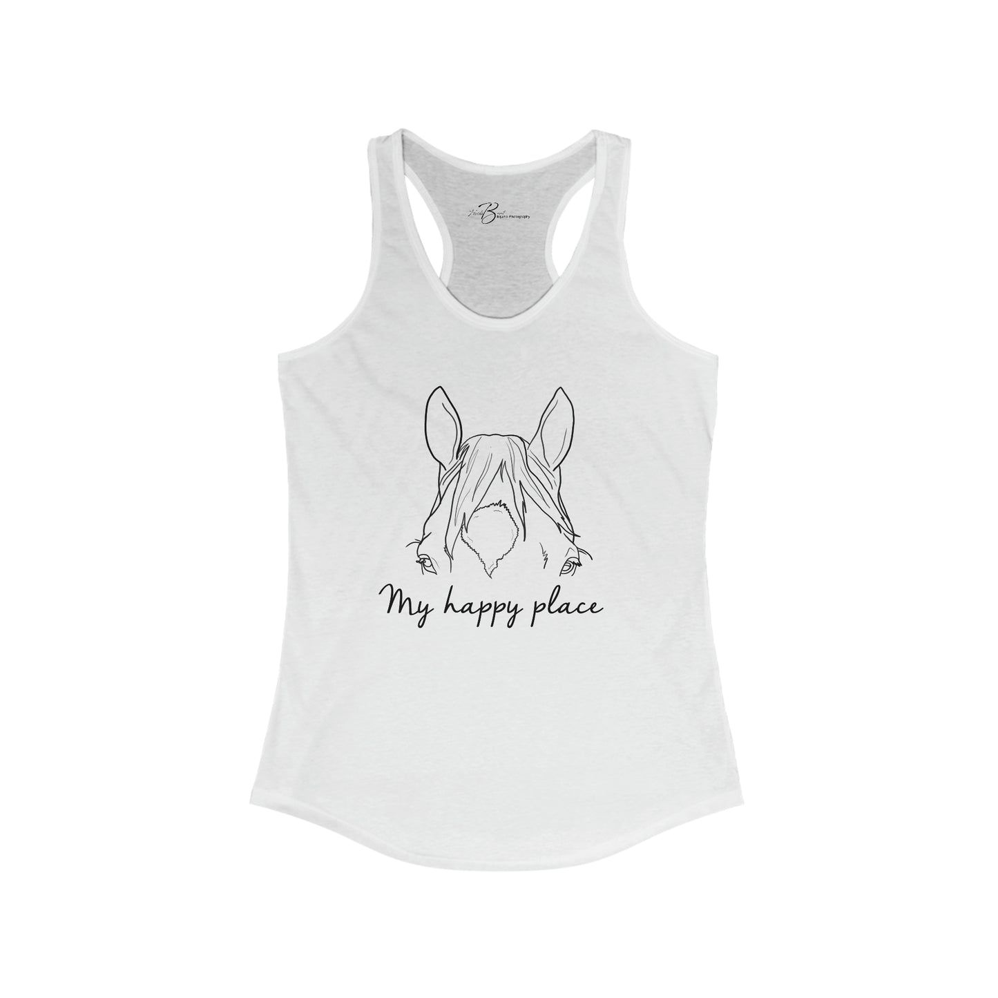 My Happy Place - Horses - Women's Ideal Racerback Tank