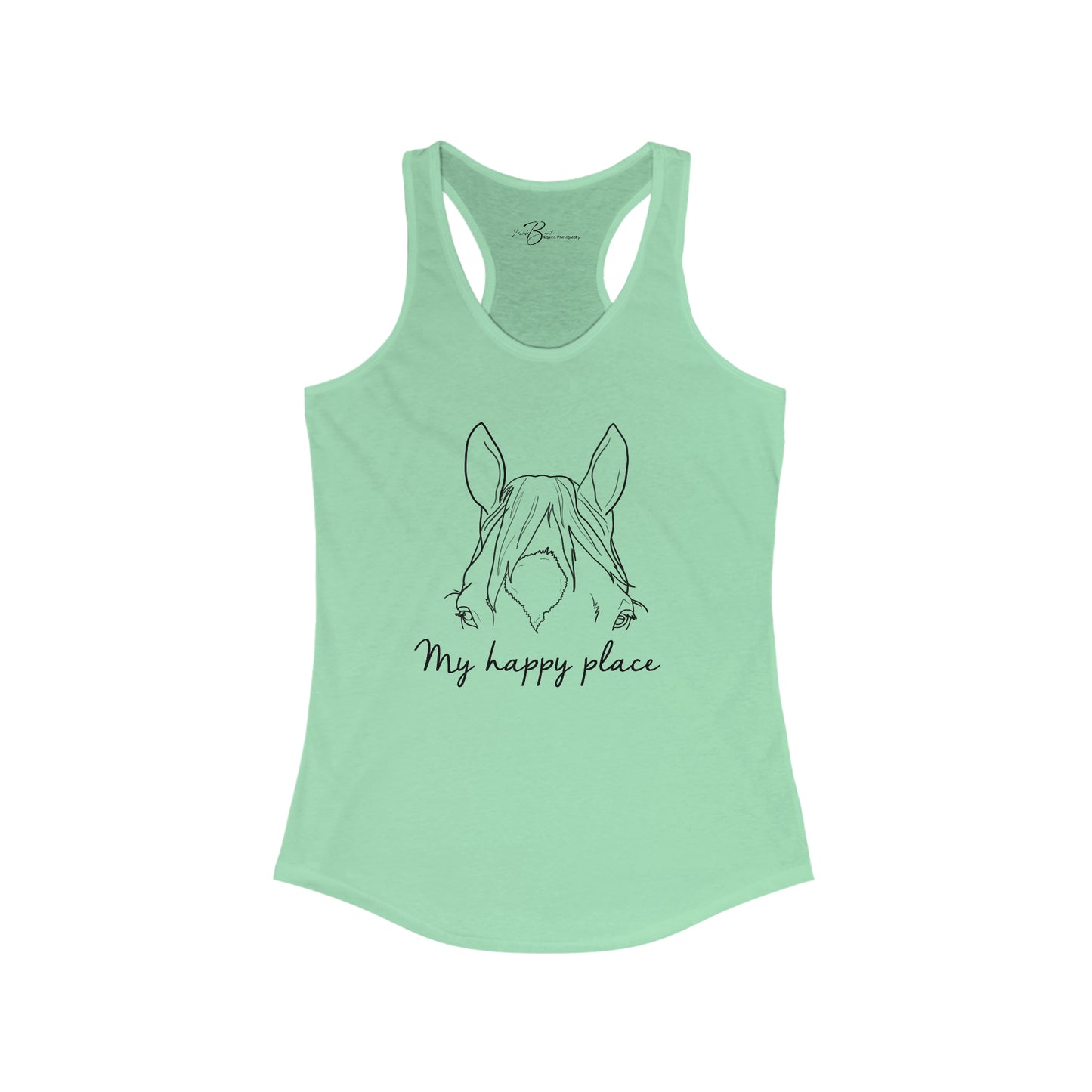 My Happy Place - Horses - Women's Ideal Racerback Tank