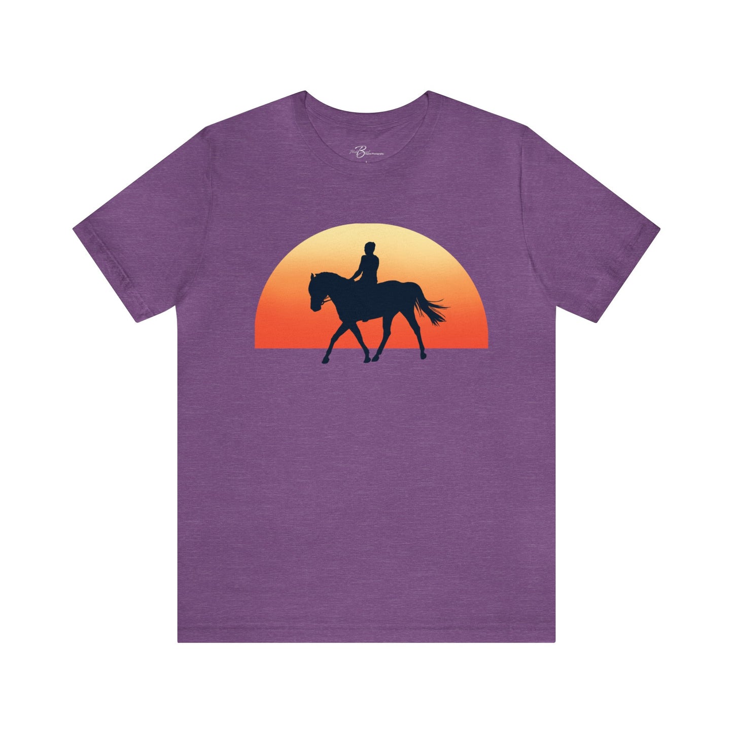 Horse Sunset - Unisex Short Sleeve Jersey Tee