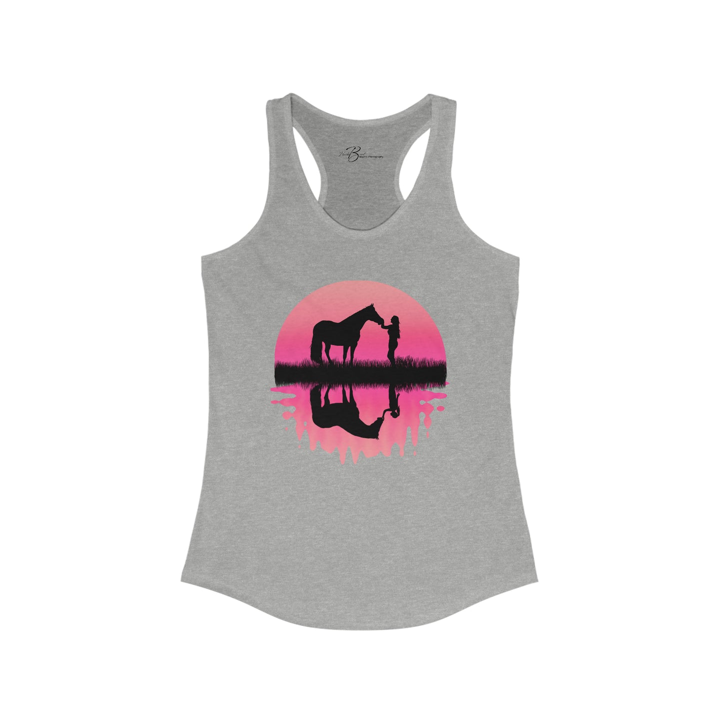 Inner Self - Girl Reflection - Pink - Women's Ideal Racerback Tank