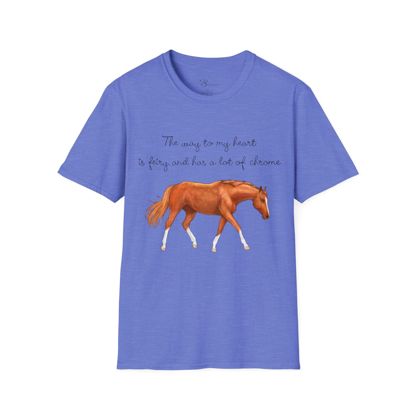 The Way To My Heart - Chestnut - Horse Lover T-Shirt - Color Specific