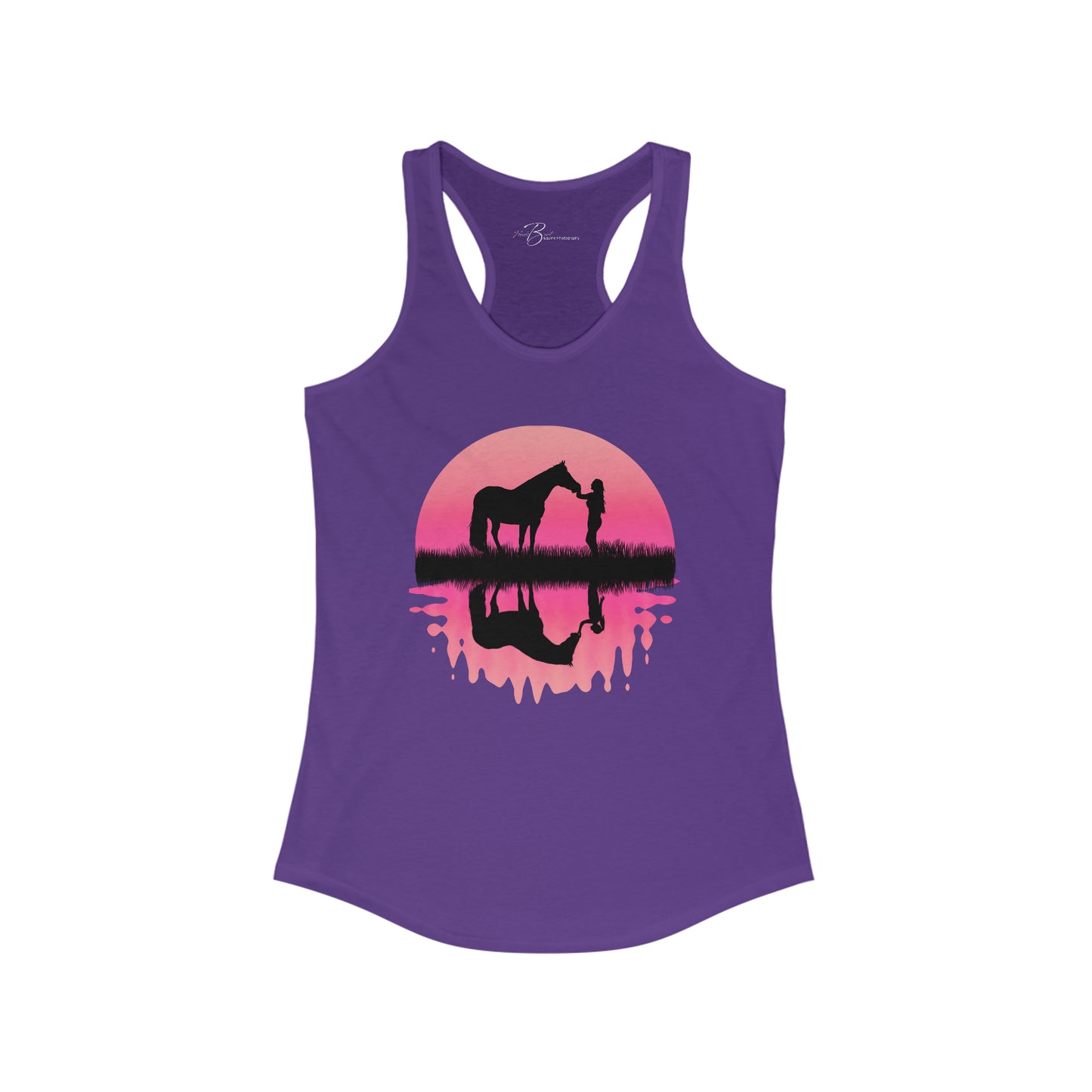 Inner Self - Girl Reflection - Pink - Women's Ideal Racerback Tank