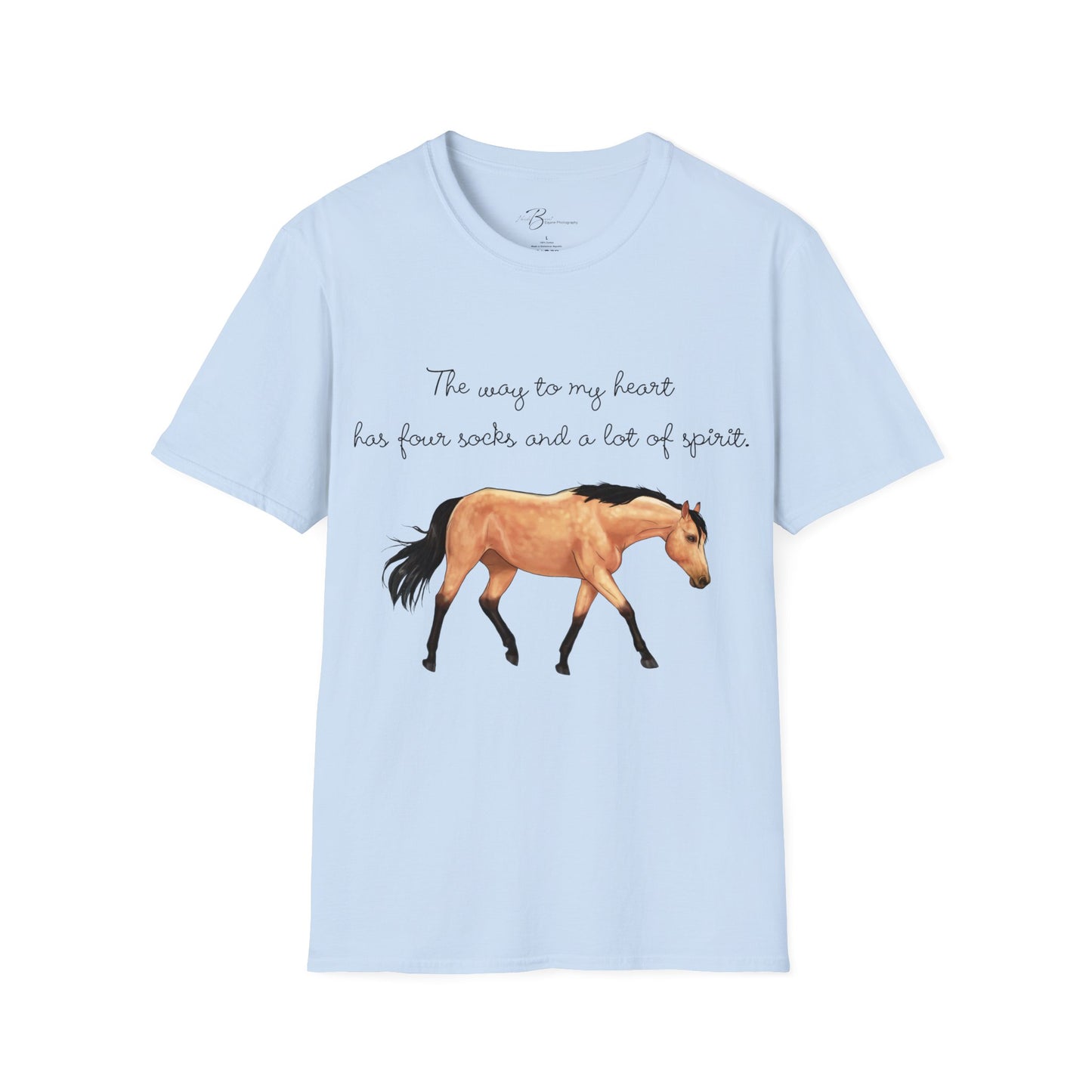 The Way To My Heart - Buckskin - Horse Lover T-Shirt - Color Specific