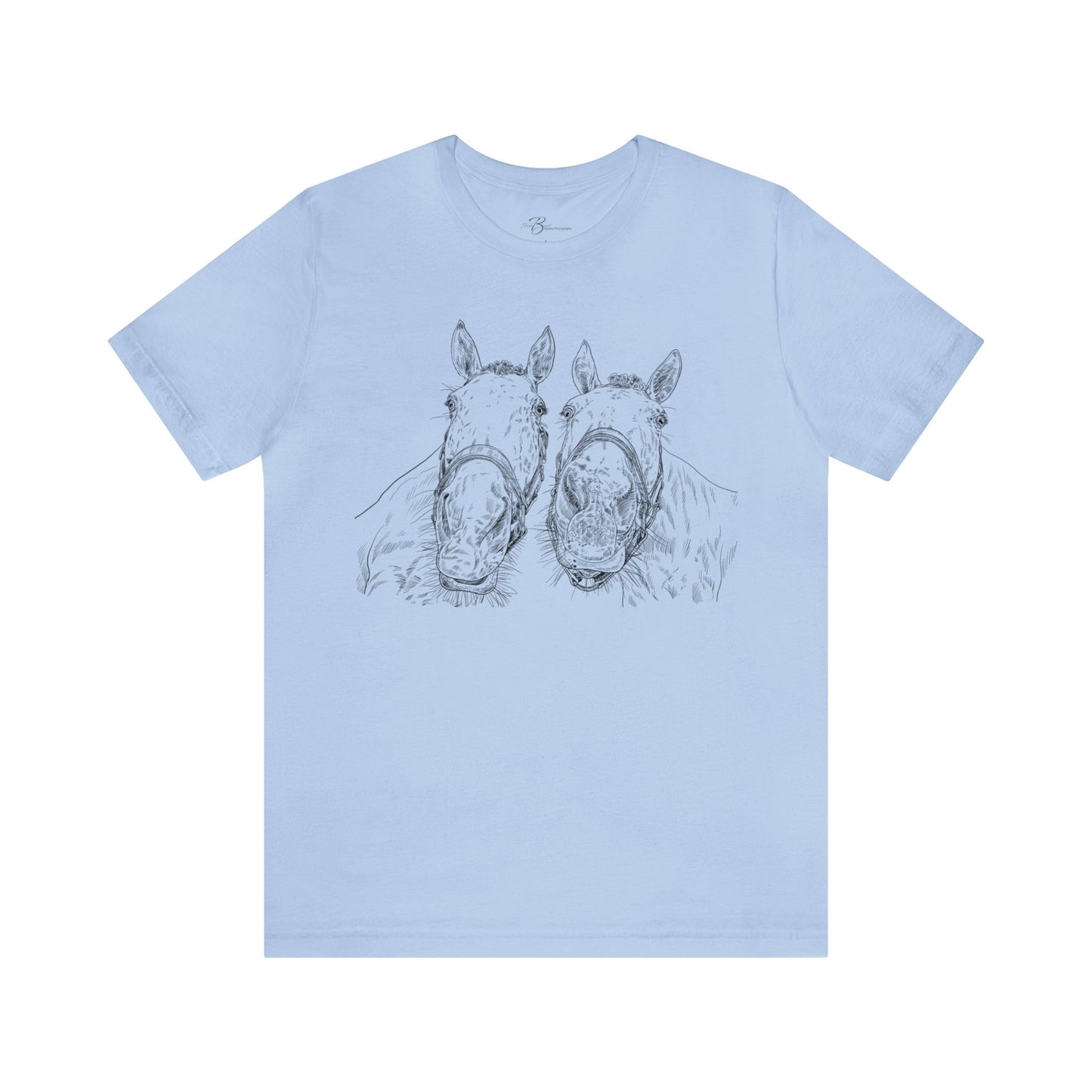 Horse Faces - Unisex Short Sleeve Jersey Tee