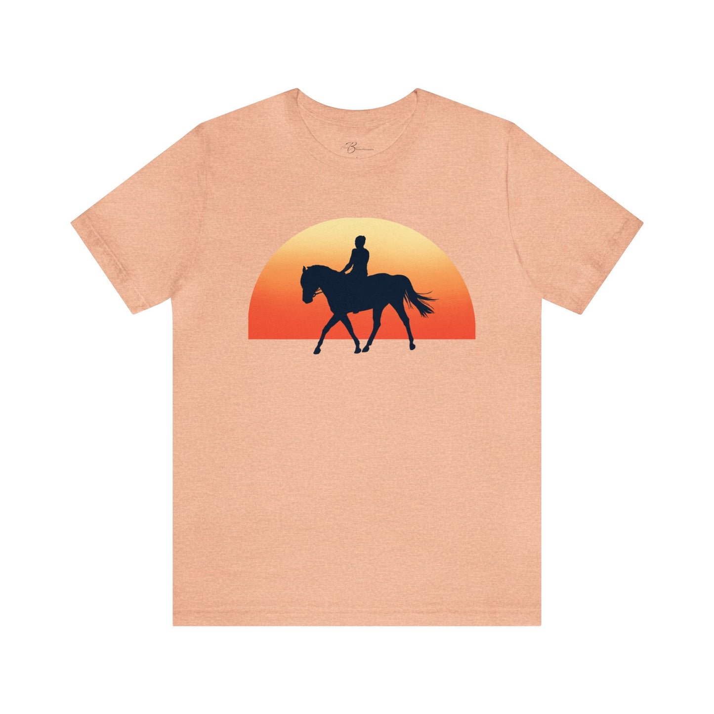 Horse Sunset - Unisex Short Sleeve Jersey Tee