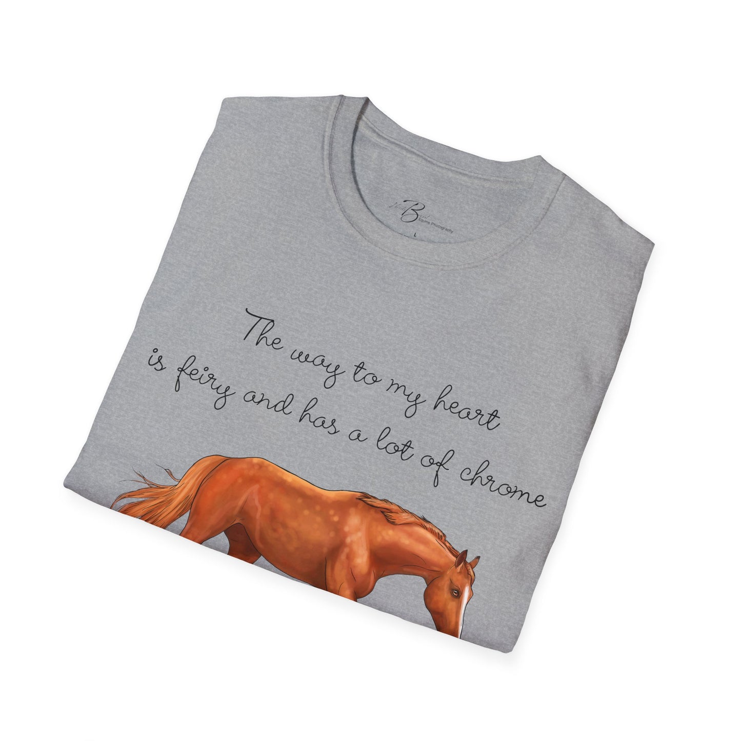 The Way To My Heart - Chestnut - Horse Lover T-Shirt - Color Specific