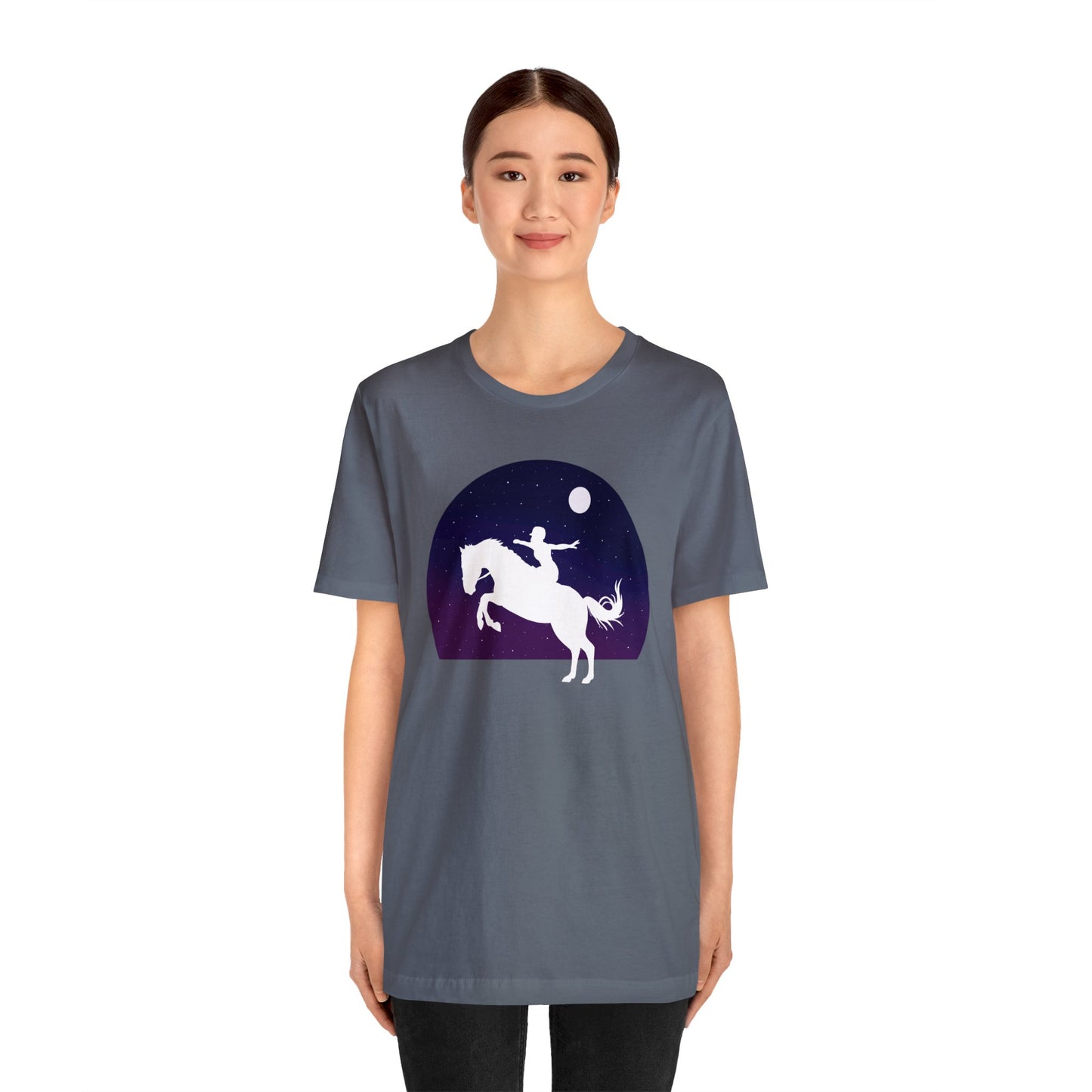 Horses Give Us Wings - Unisex Short Sleeve Jersey Tee