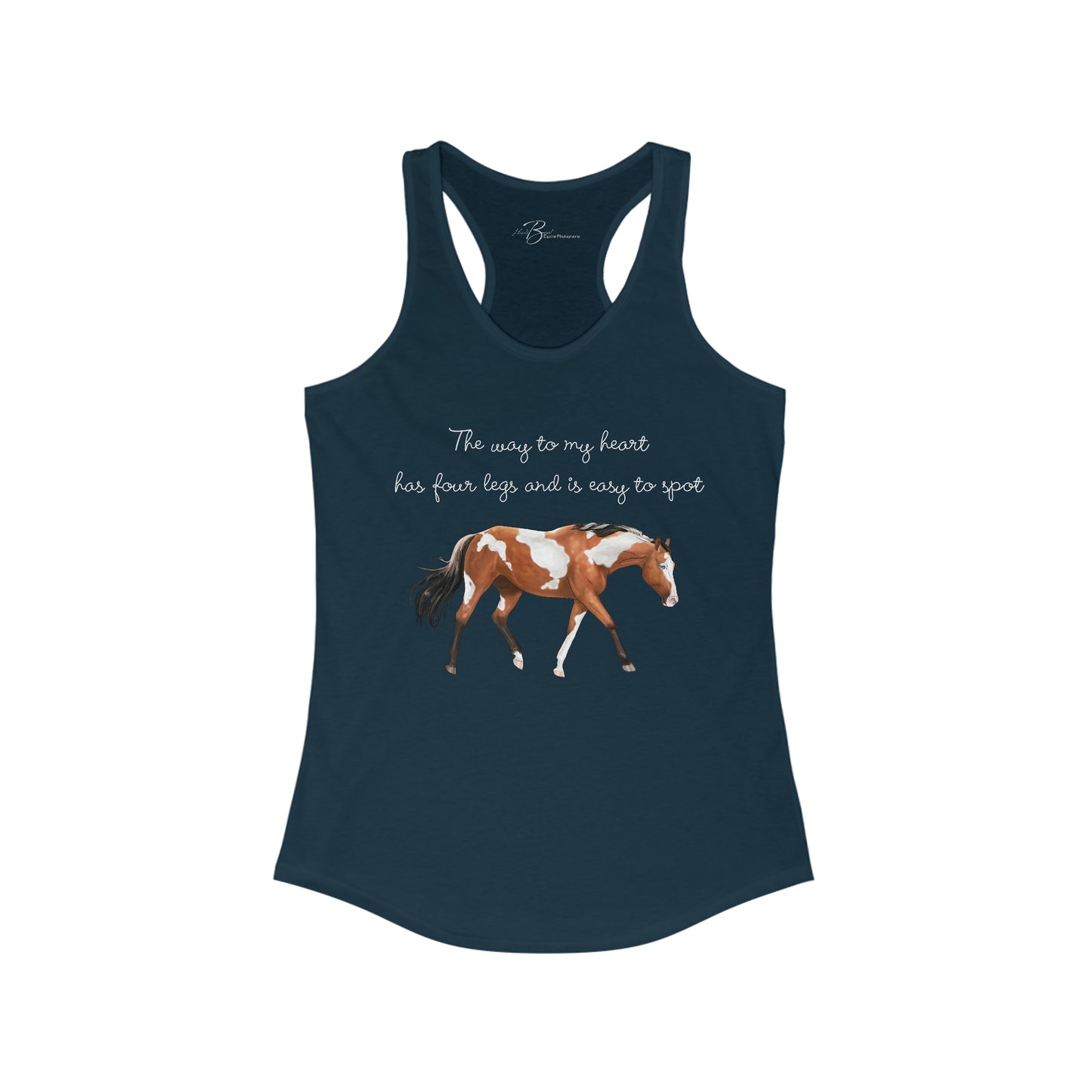 The Way To My Heart - Paint - Women's Ideal Racerback Tank