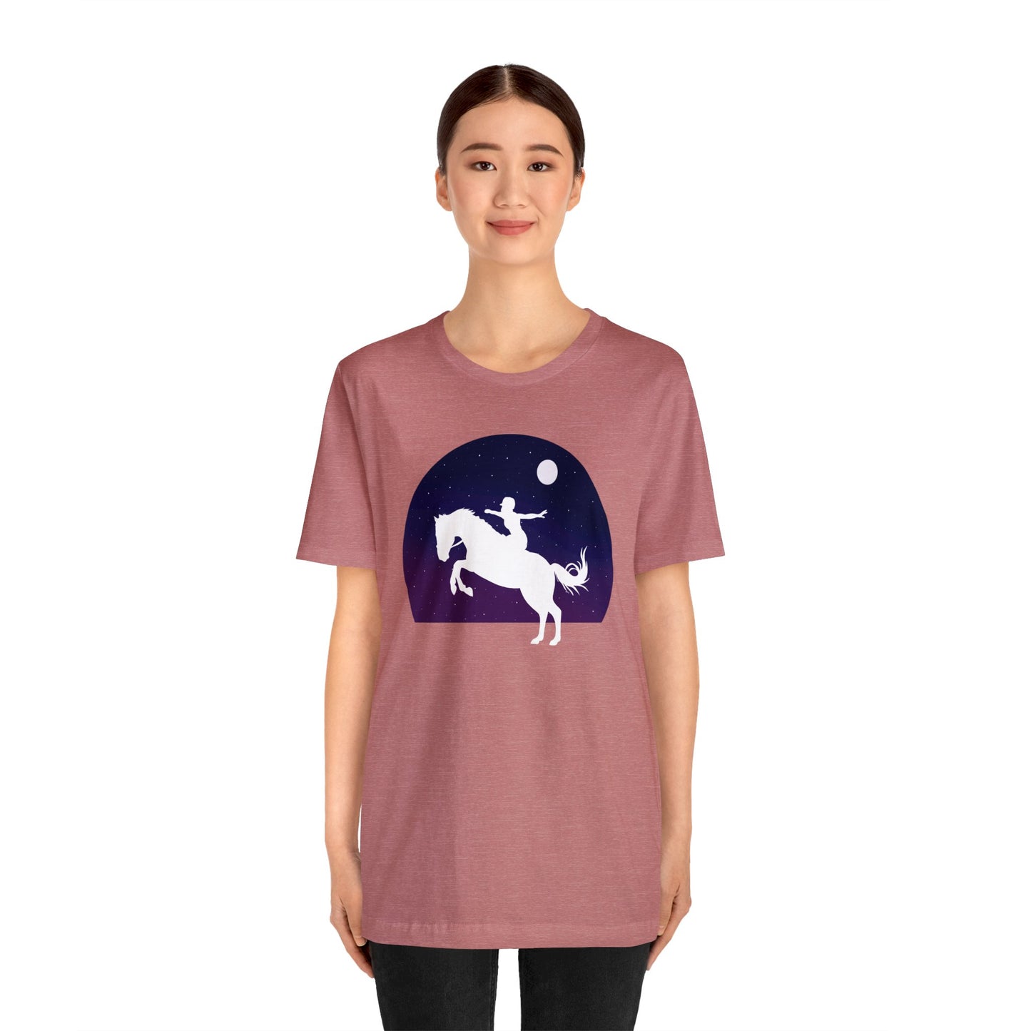 Horses Give Us Wings - Unisex Short Sleeve Jersey Tee