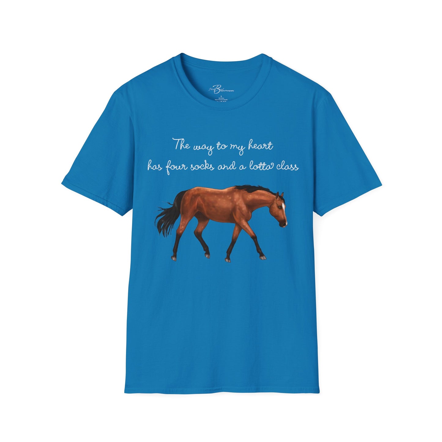 The Way To My Heart - Bay - Horse Lover T-Shirt - Color Specific